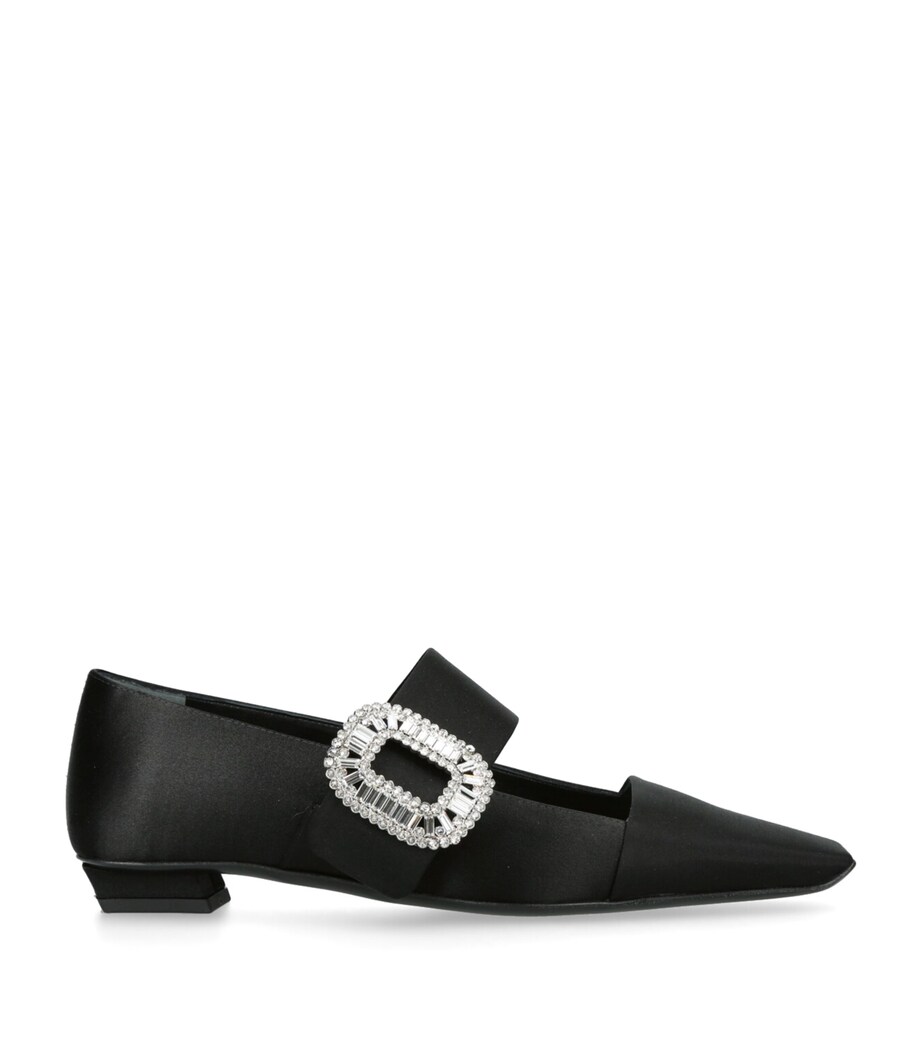 Roger Vivier Strass Babies Ballet Flats Black Image 1