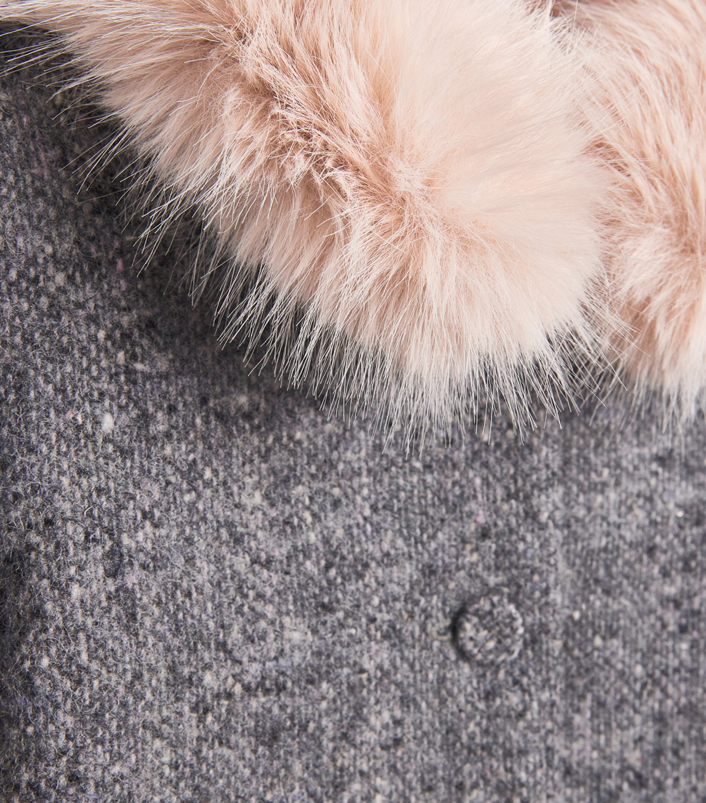 Wool Faux Fur-Collar Coat (2-12 Years) 24 GRIS FONCÉ Image 3