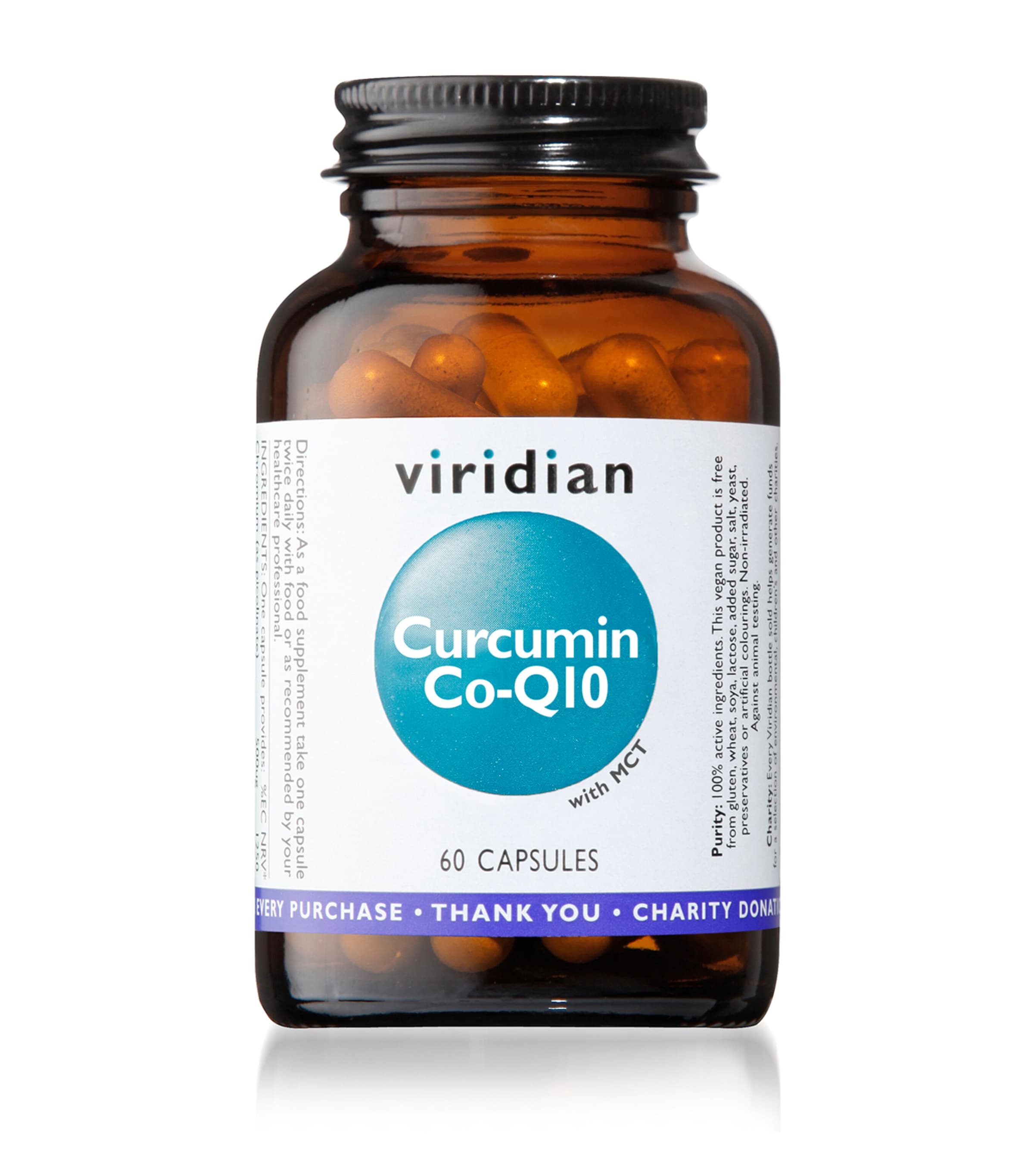 Viridian Curcumin Co-Q10 Supplement (60 Capsules) Image 1