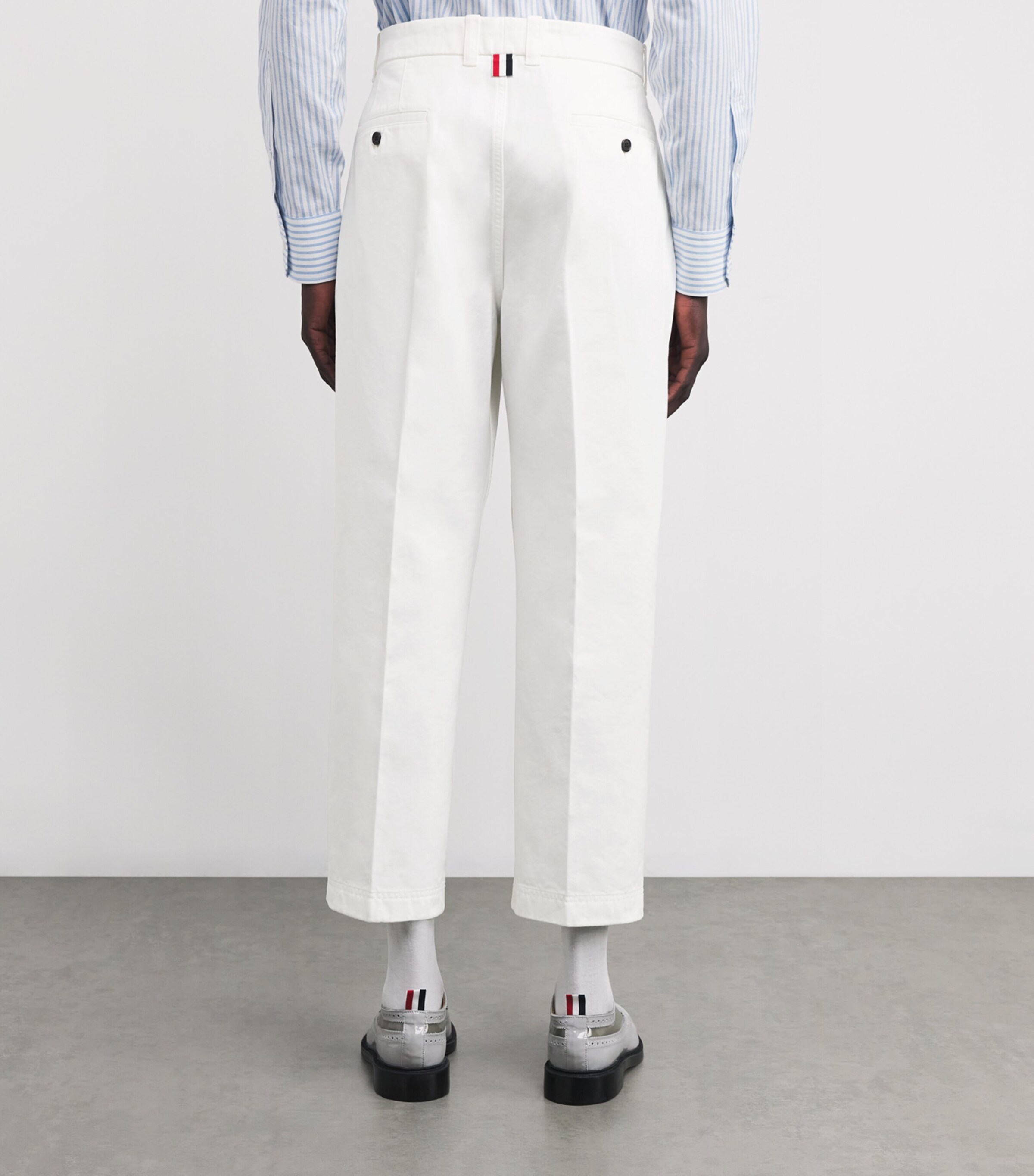 Cotton Twill Utility Trousers WHITE Image 4