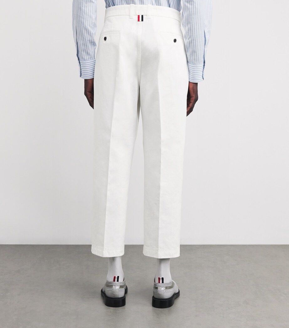 Cotton Twill Utility Trousers WHITE Image 4