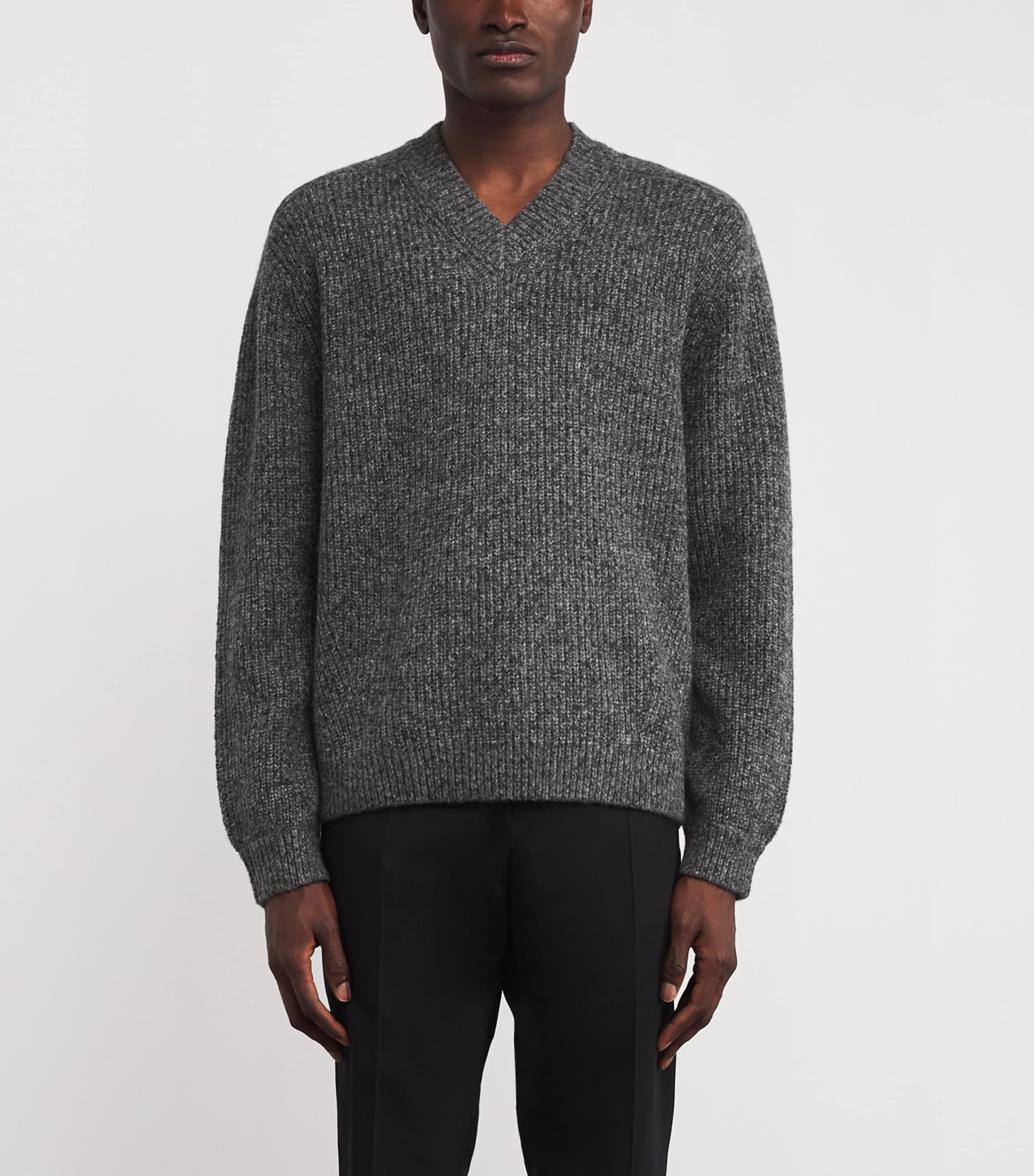 Wool-Blend Vitor Sweater DARK GREY MELANGE Image 3
