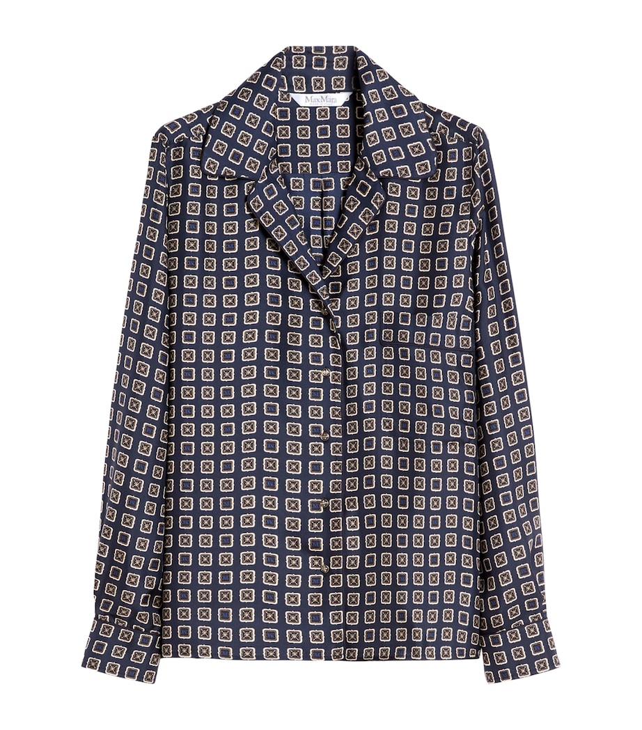 Silk Printed Shirt ULTRAMARINE Image 1