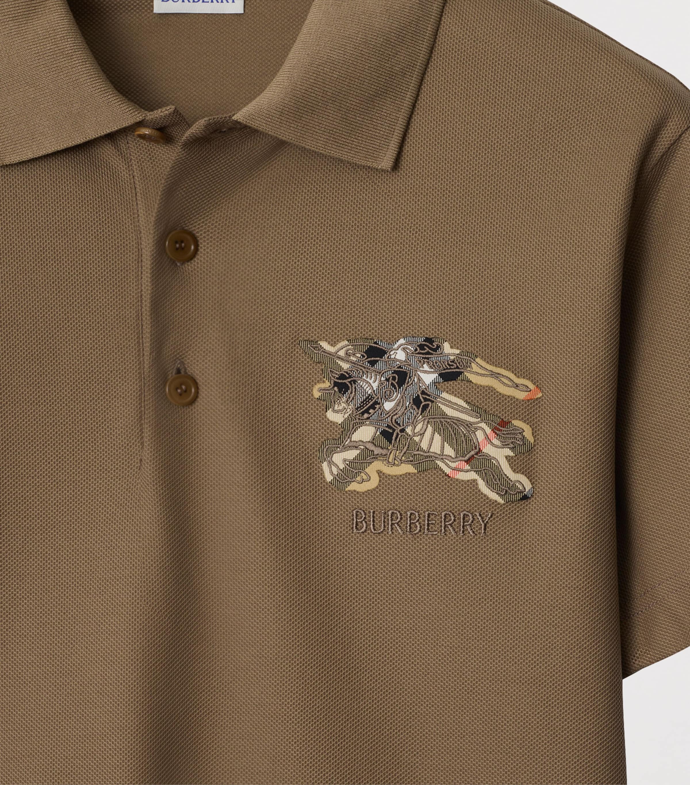 Cotton Check-EKD Polo Shirt CLAY BROWN Image 4