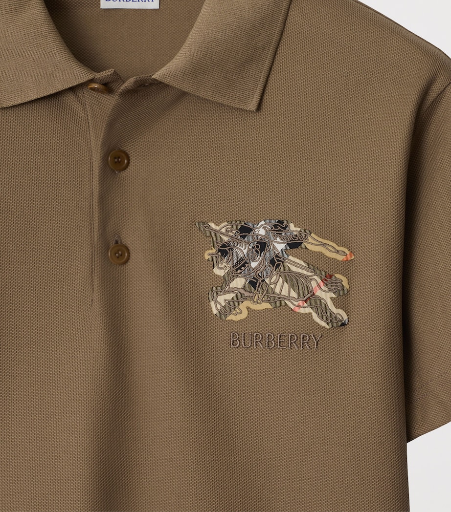 Cotton Check-EKD Polo Shirt CLAY BROWN Image 4