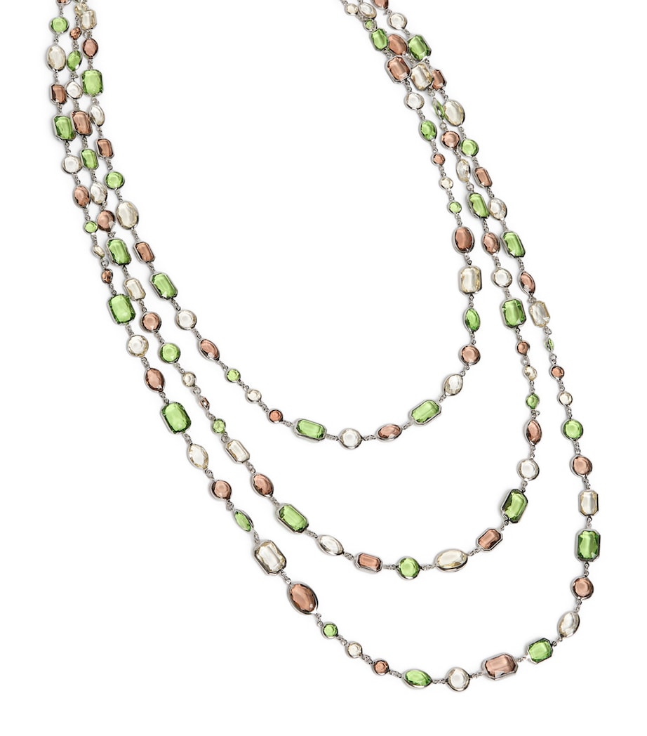 Marina Rinaldi Crystal-Embellished Necklace Green Image 1