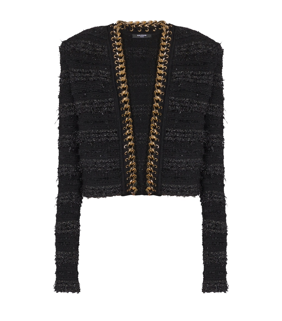 Chain-Detail Jacket EAD NOIR/OR Image 1