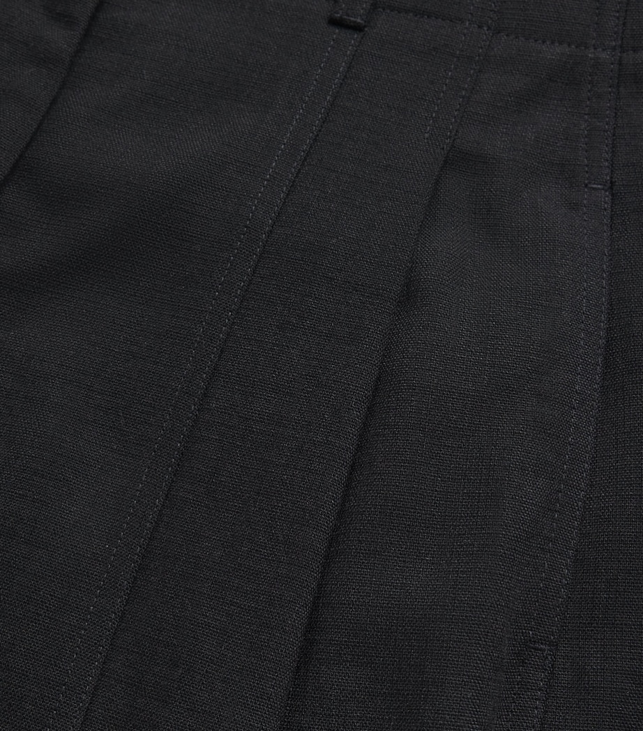 ME+EM Womens Pleated Barrel Trousers Black Image 6