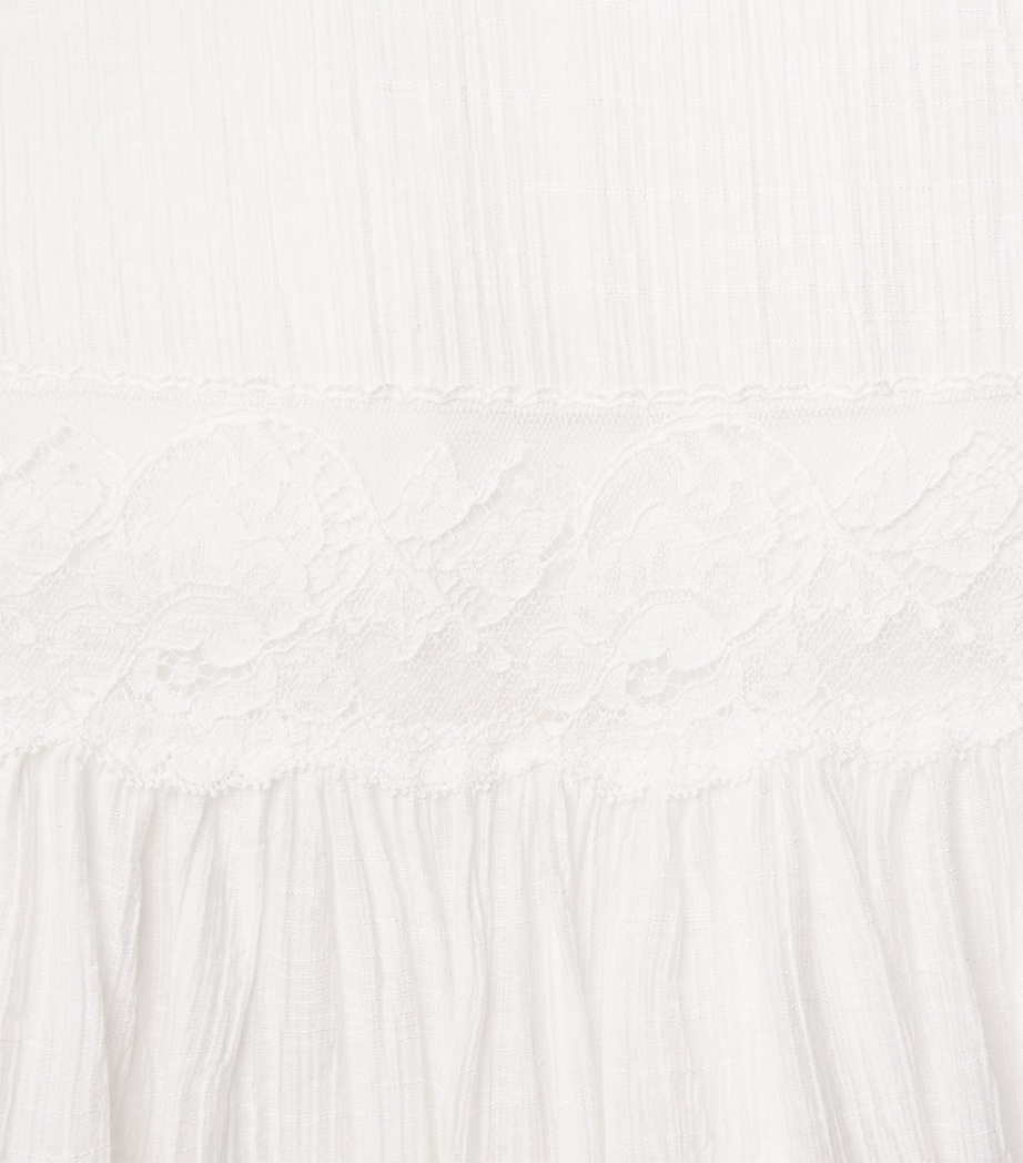 Sandro Paris Womens Crepon Maxi Dress White Image 6