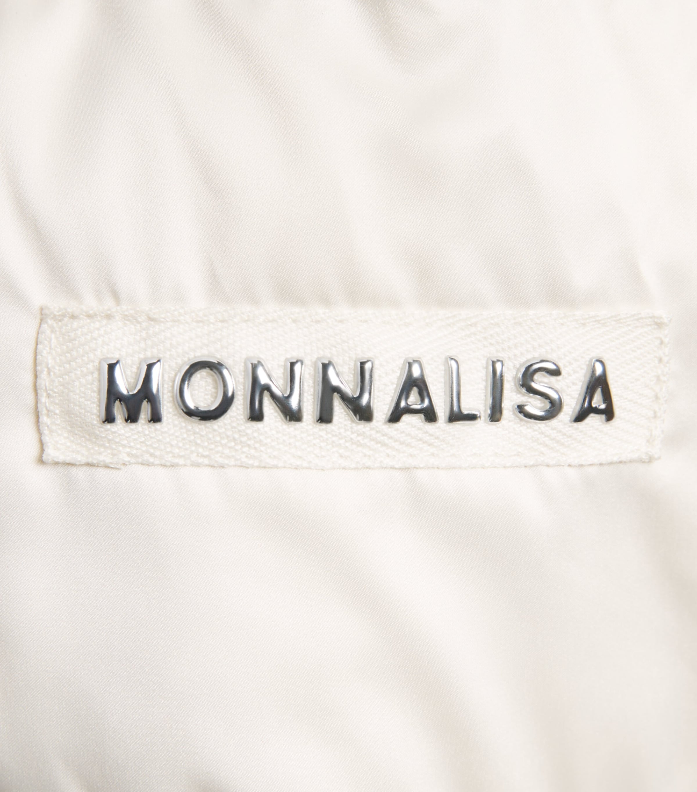 Monnalisa Quilted Down Puffer Jacket (7-12 Years) Gardenia Image 3