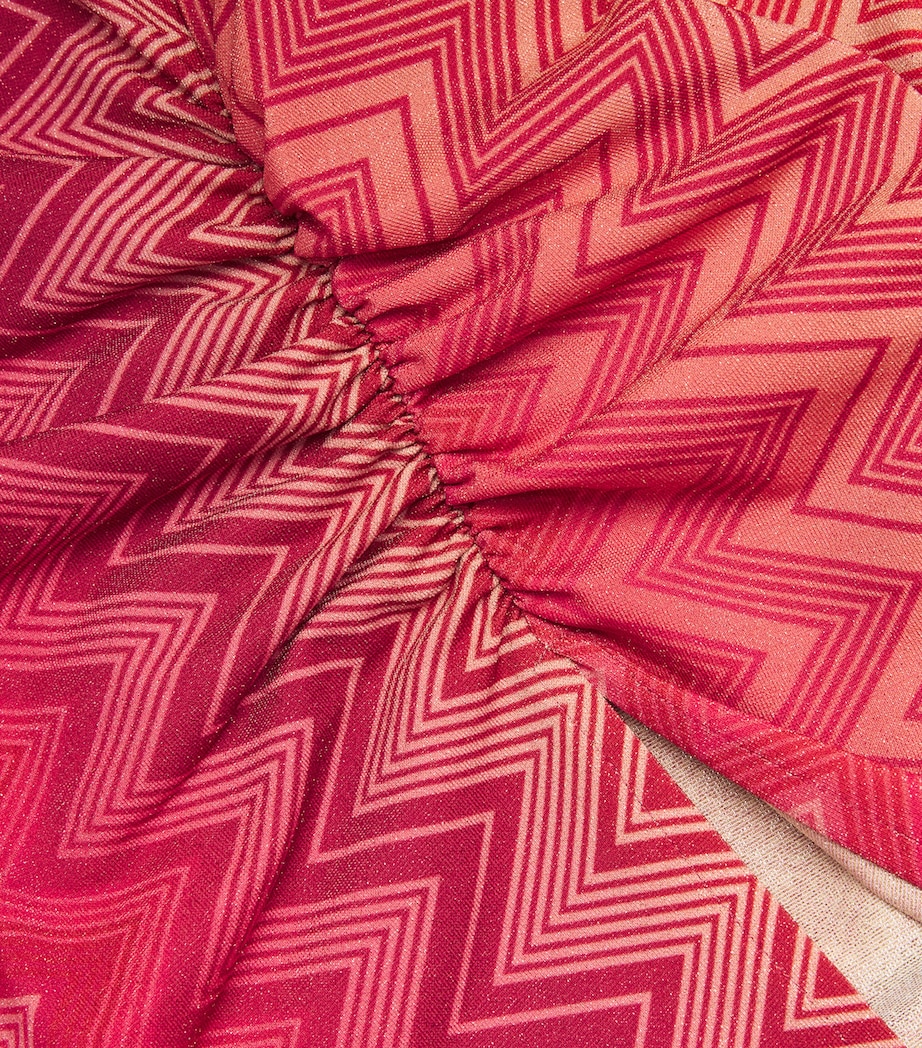 Cut-Out Maxi Dress CHERRY CHEVRON S416I Image 5