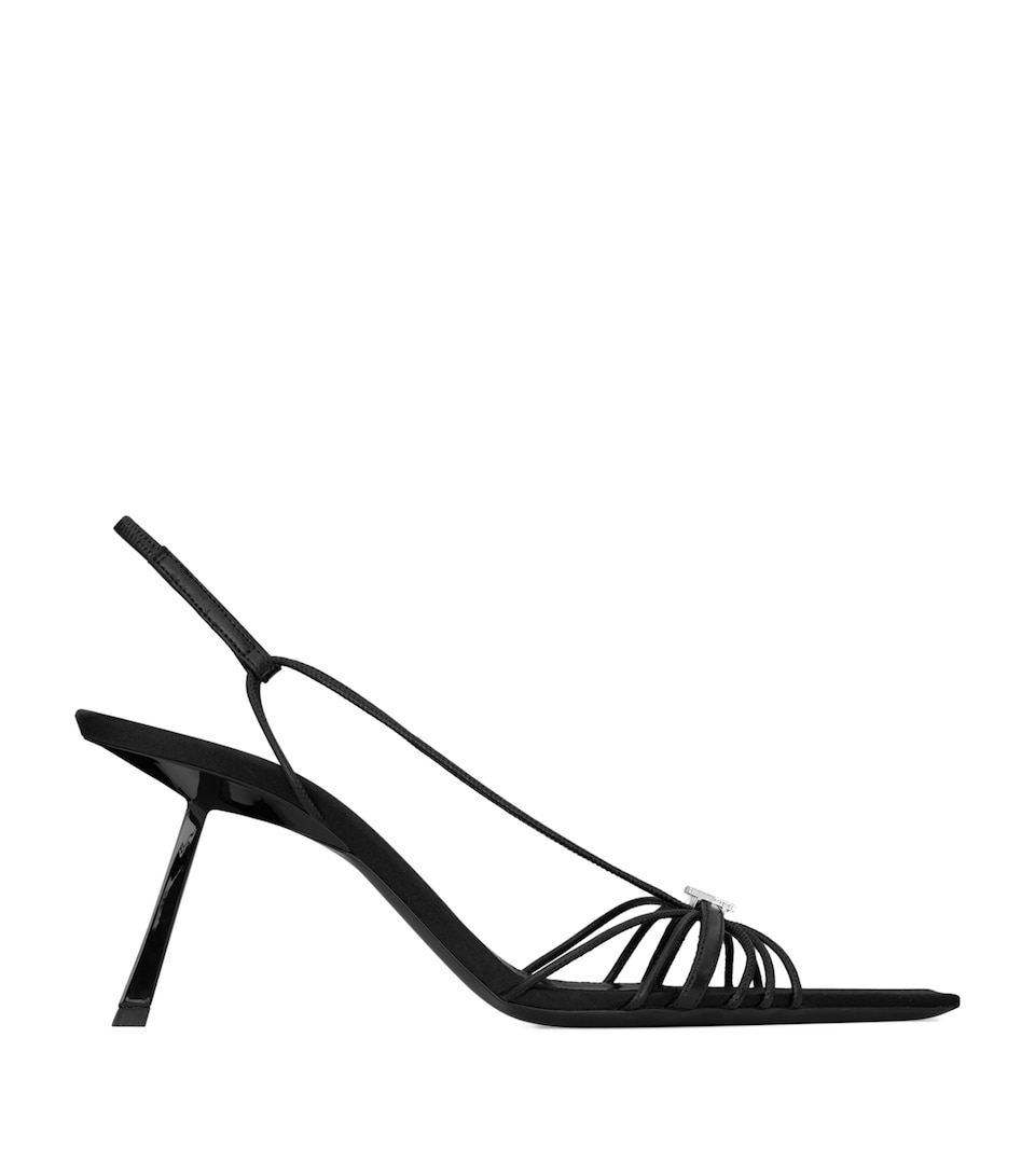 Saint Laurent Leather Jerry Slingback Sandals 80
