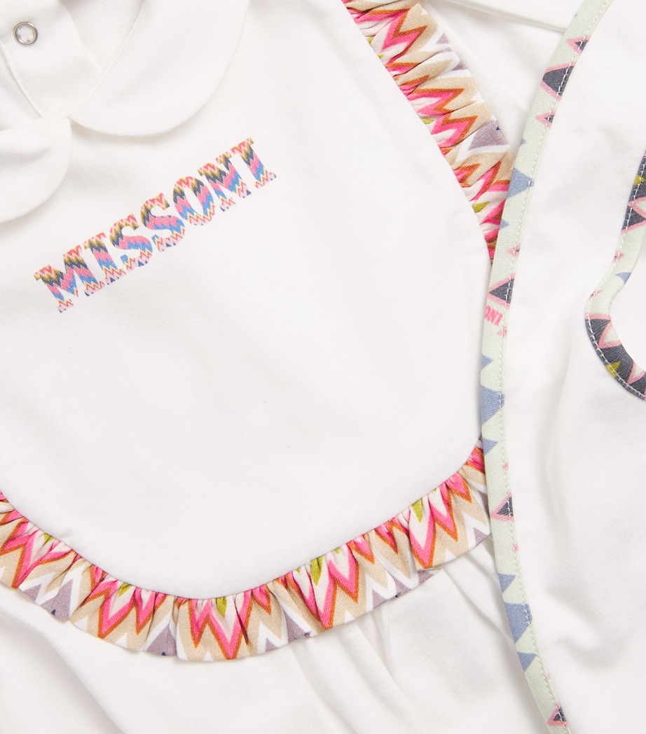 Hat, Bib and All-In-One Set (1-12 Months) 101IVORY Image 3