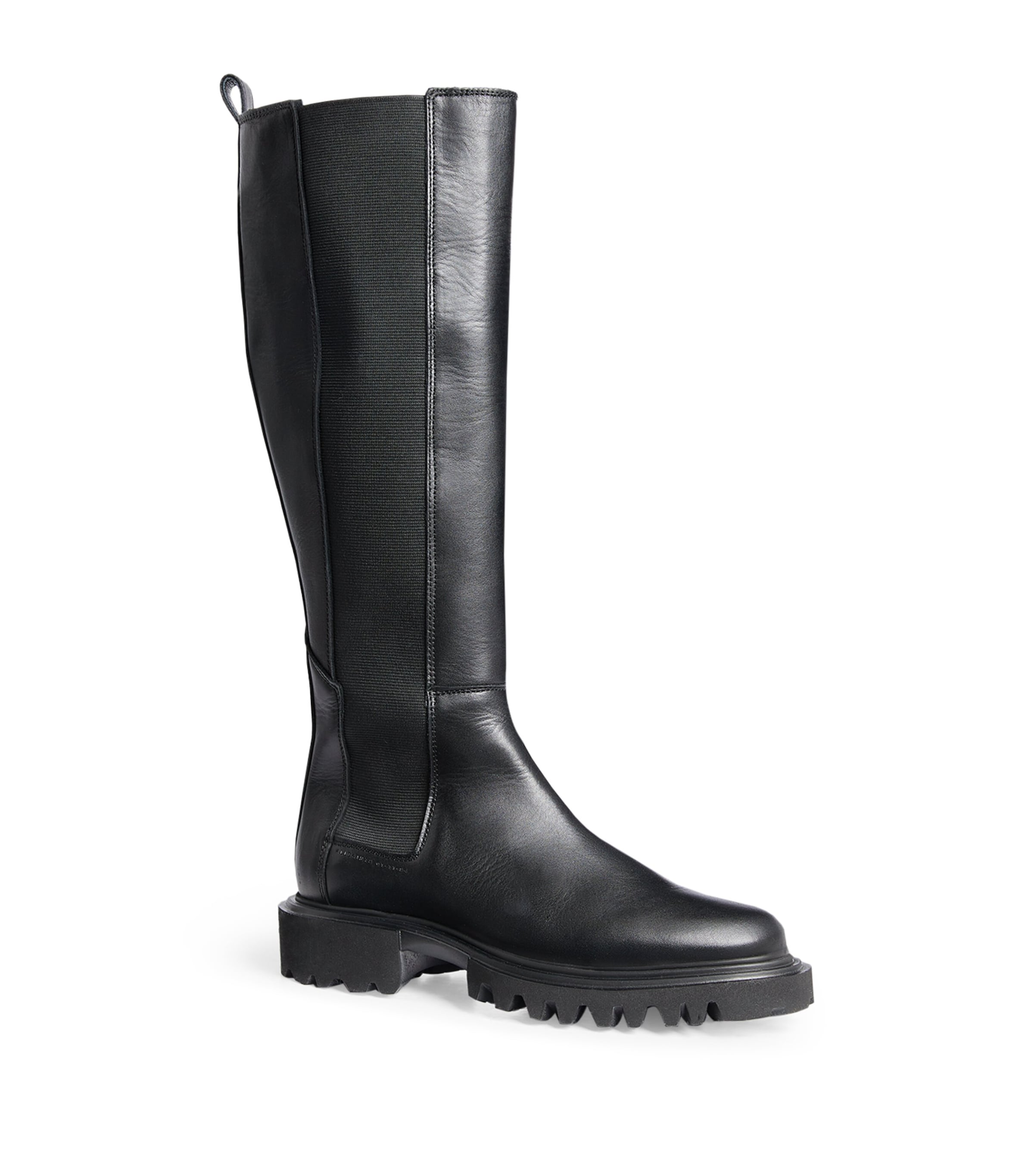 AllSaints Leather Maeve Boots Black Image 2
