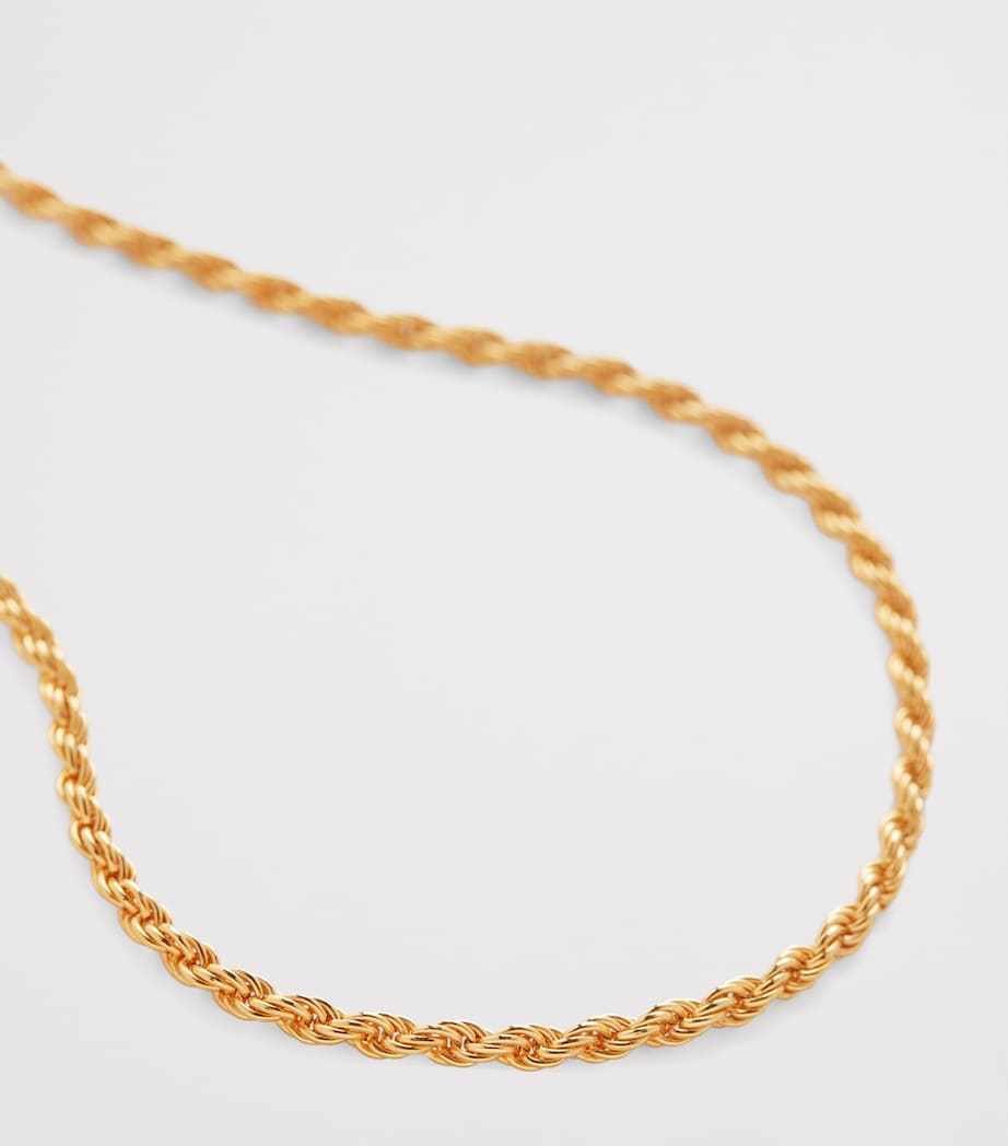 Monica Vinader Gold Vermeil Alta Necklace Gold Vermeil Image 2