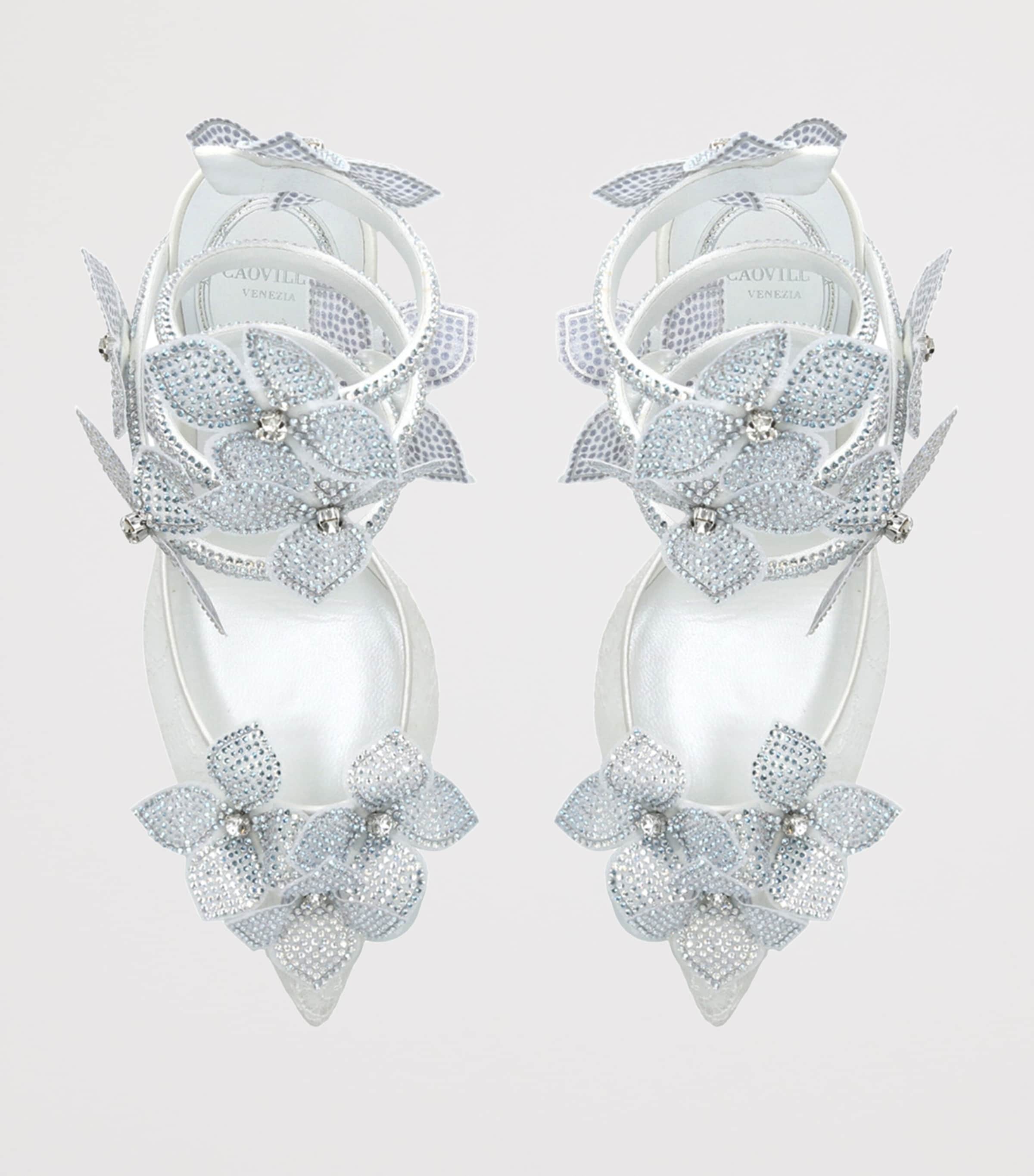 Embellished Floriane Pumps 105 WHITE Image 3