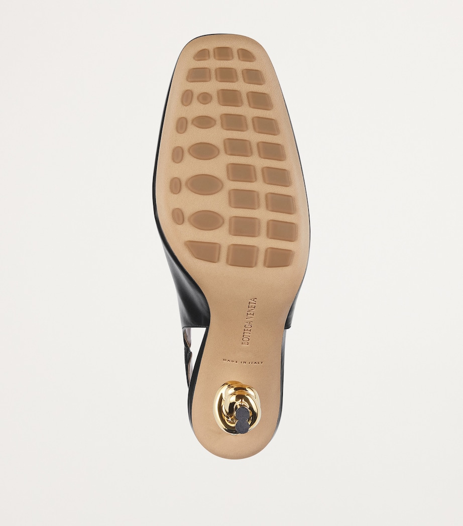 Leather Knot Slingback Heels 90 1000 Image 5