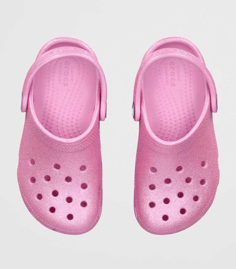 CROCS KIDS Glitter Classic Clogs Pink Image 3