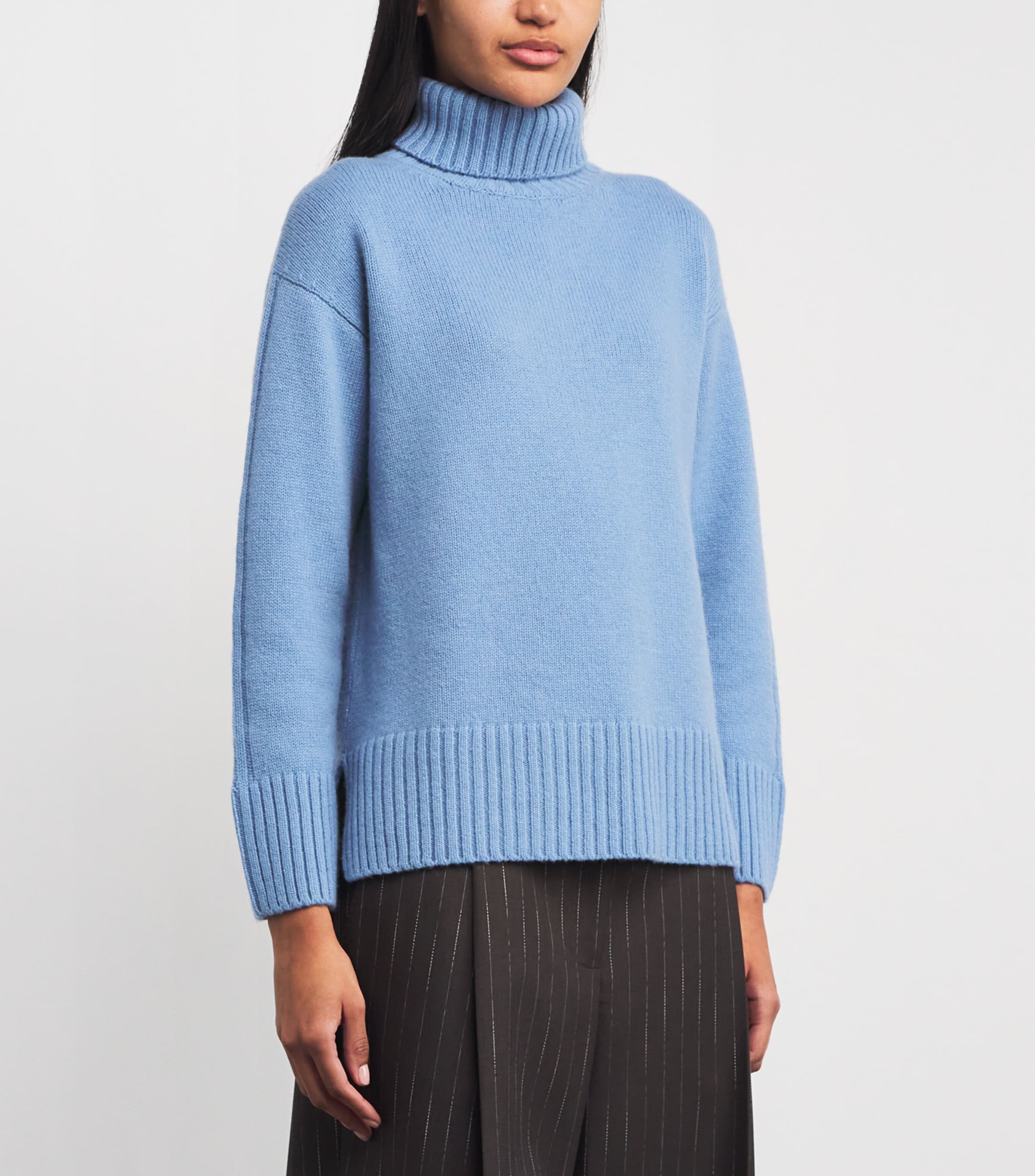 Cashmere Rollneck Sweater STUDIO BLUE Image 3