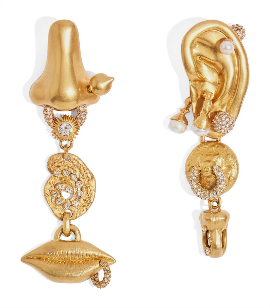 Schiaparelli Anatomic Bijoux Drop Earrings Gold Image 1