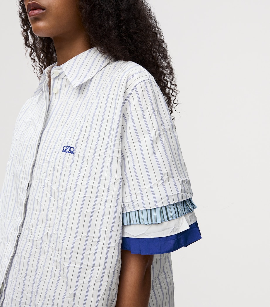 LOEWE Womens Layered Shirt White/multicolor Image 5