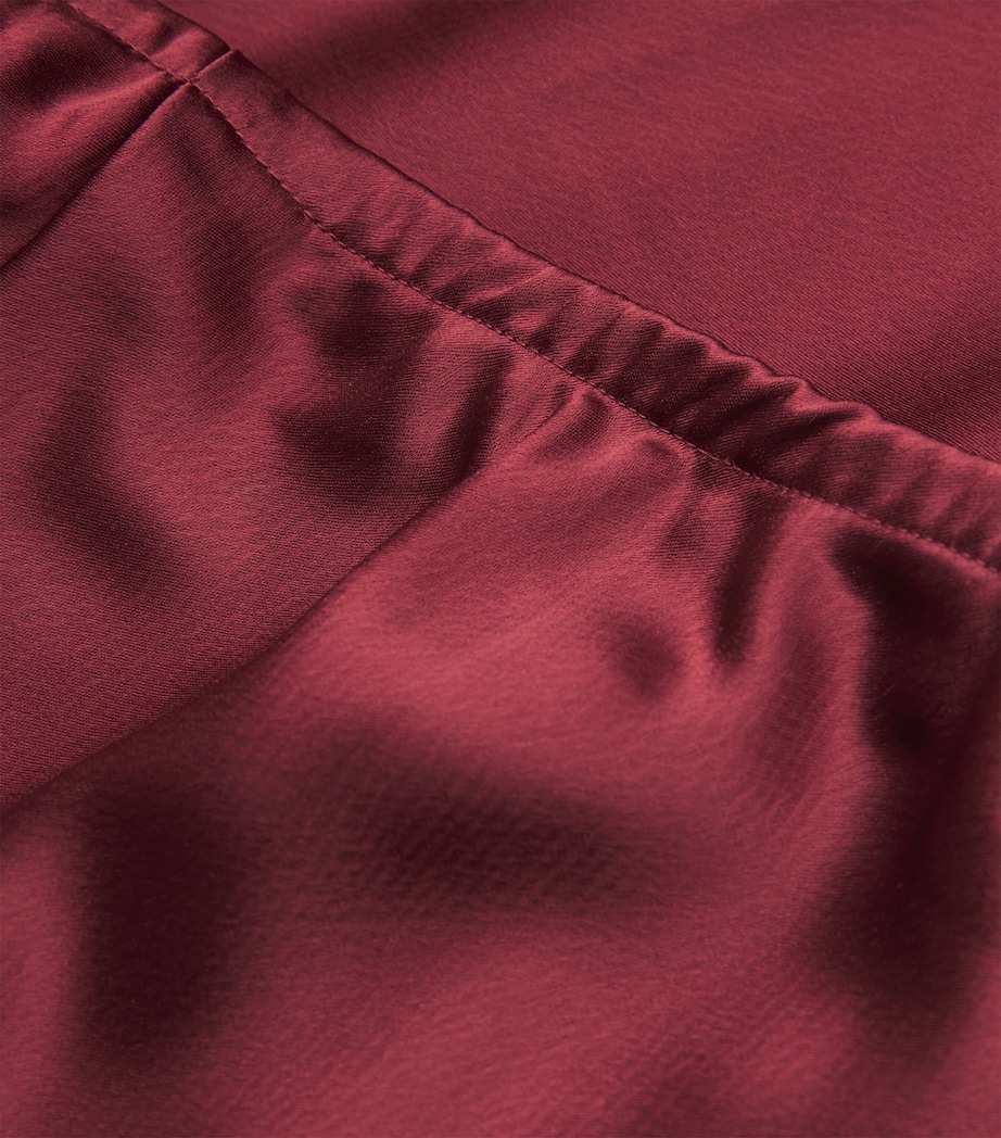 Satin Barb Bias Trousers BORDEAUX Image 5