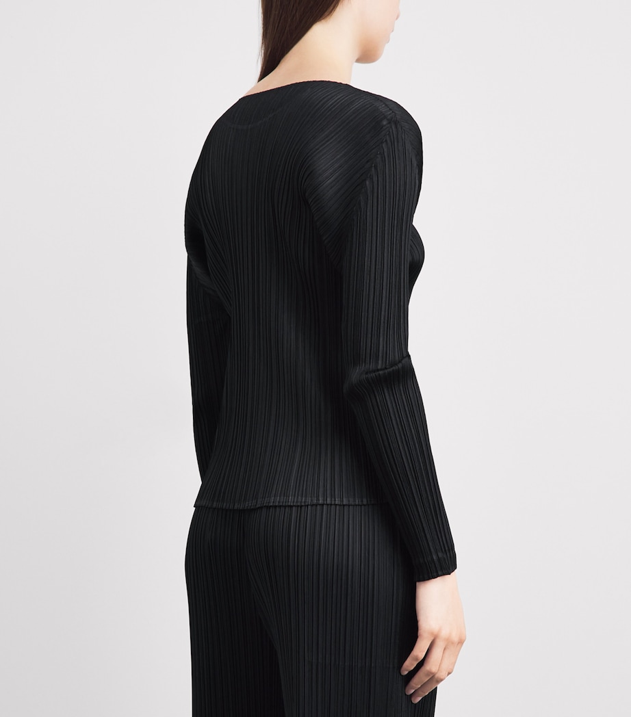 Pleats Please Issey Miyake Womens Monthly Colors February Top Black Image 5