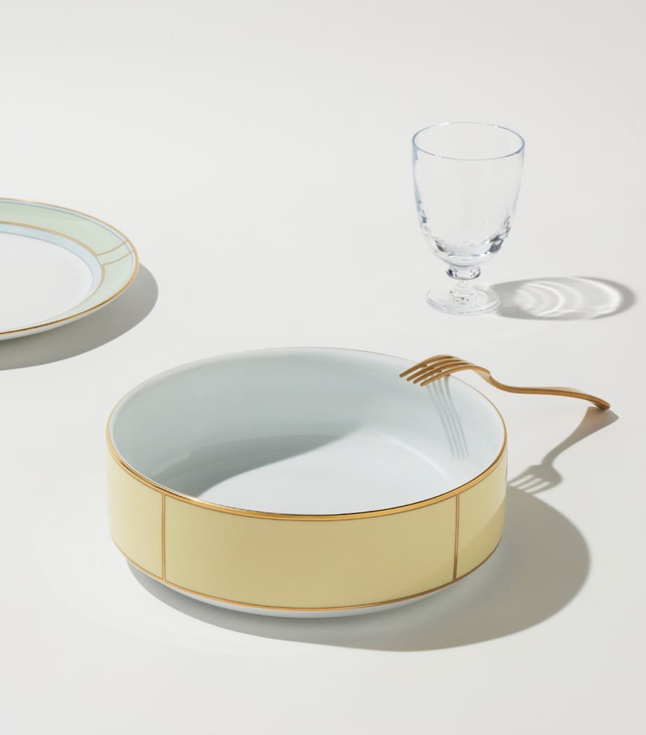 Porcelain Colonna Diva Giallo Salad Bowl (24cm) G00134901 Image 3