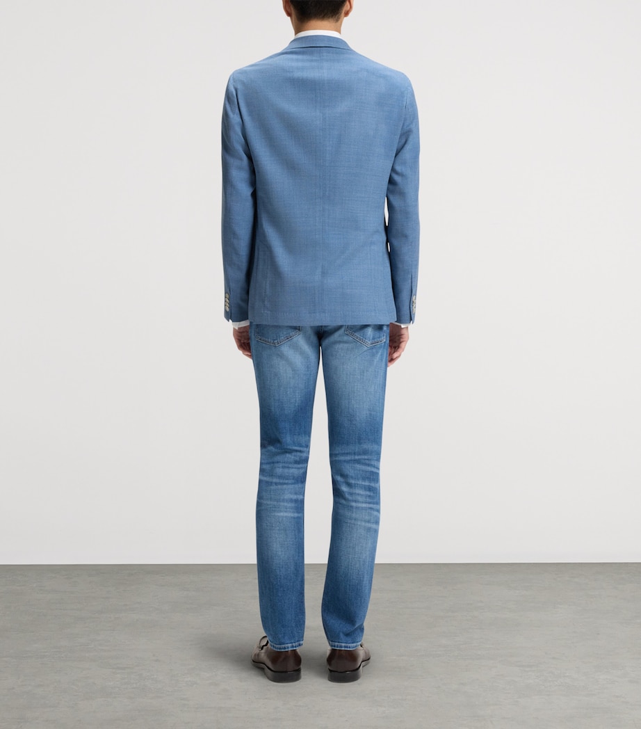 BOSS Mens Stretch-Cloth Blazer Image 3