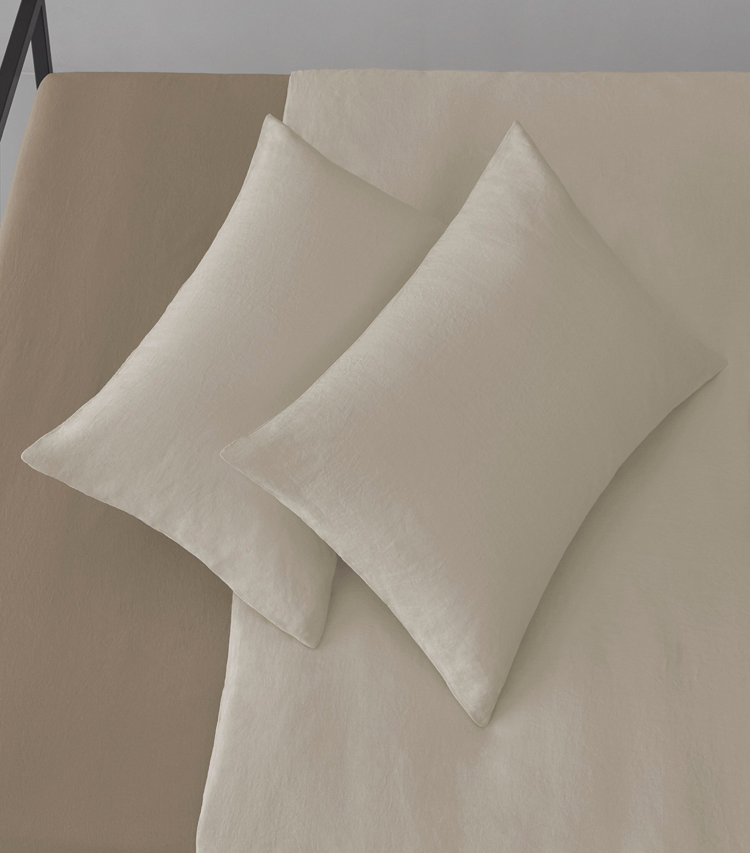 Society Limonta Linen Rem Standard Pillowcase Pair (50cm x 80cm) Marmo Image 1