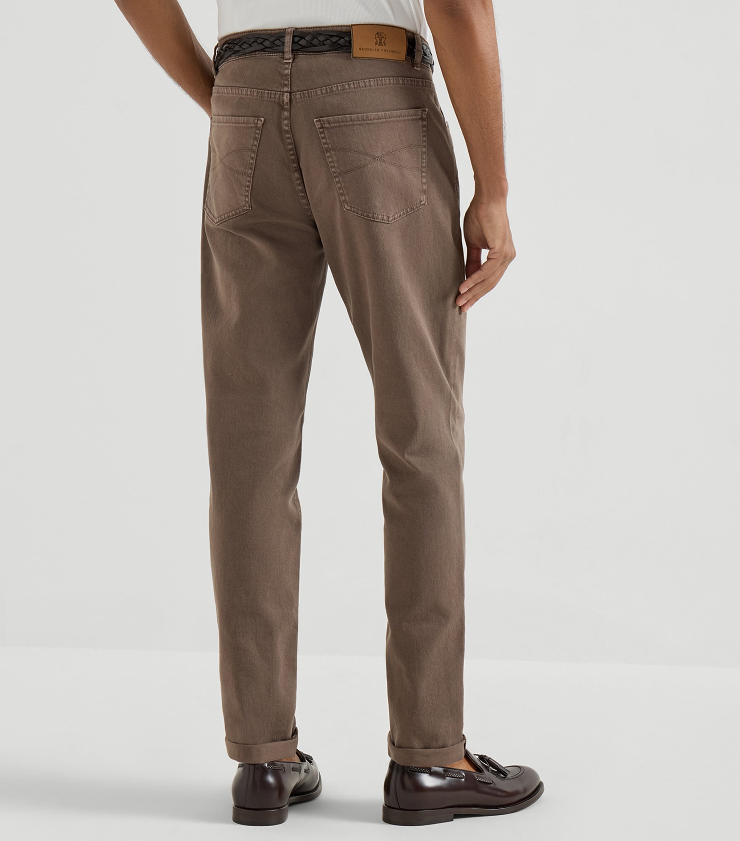 Garment-Dyed Comfort Cotton Jeans C7503 Image 5