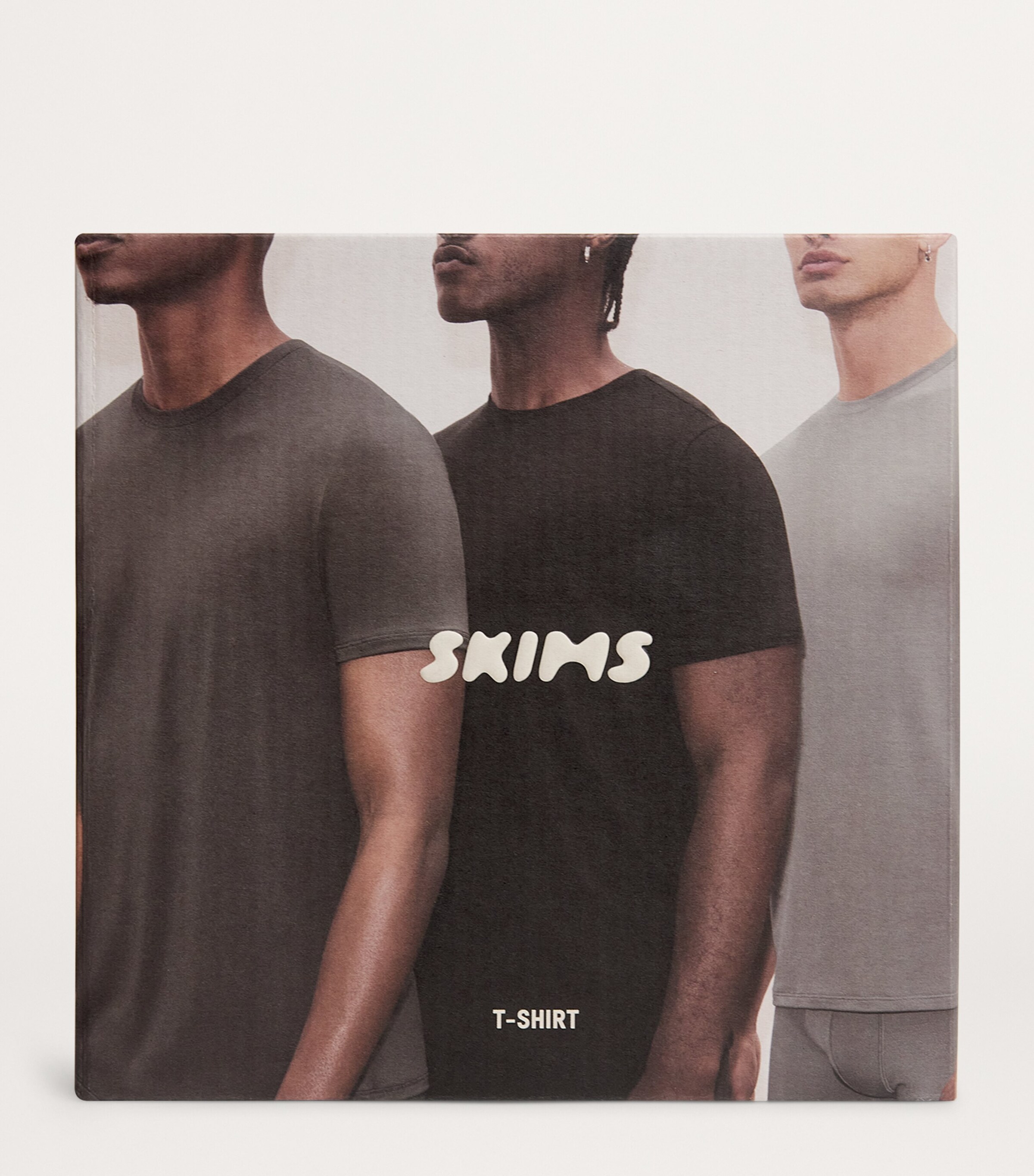 Skims Mens Stretch T-Shirt (Pack of 3) Obsidian Image 4