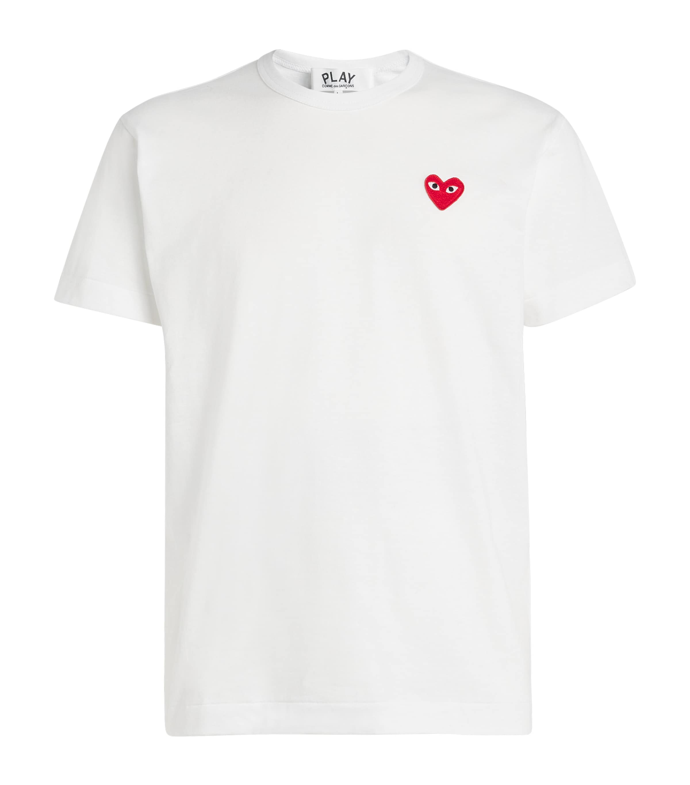 Comme Des Garçons Play Patch Logo Pullover In White