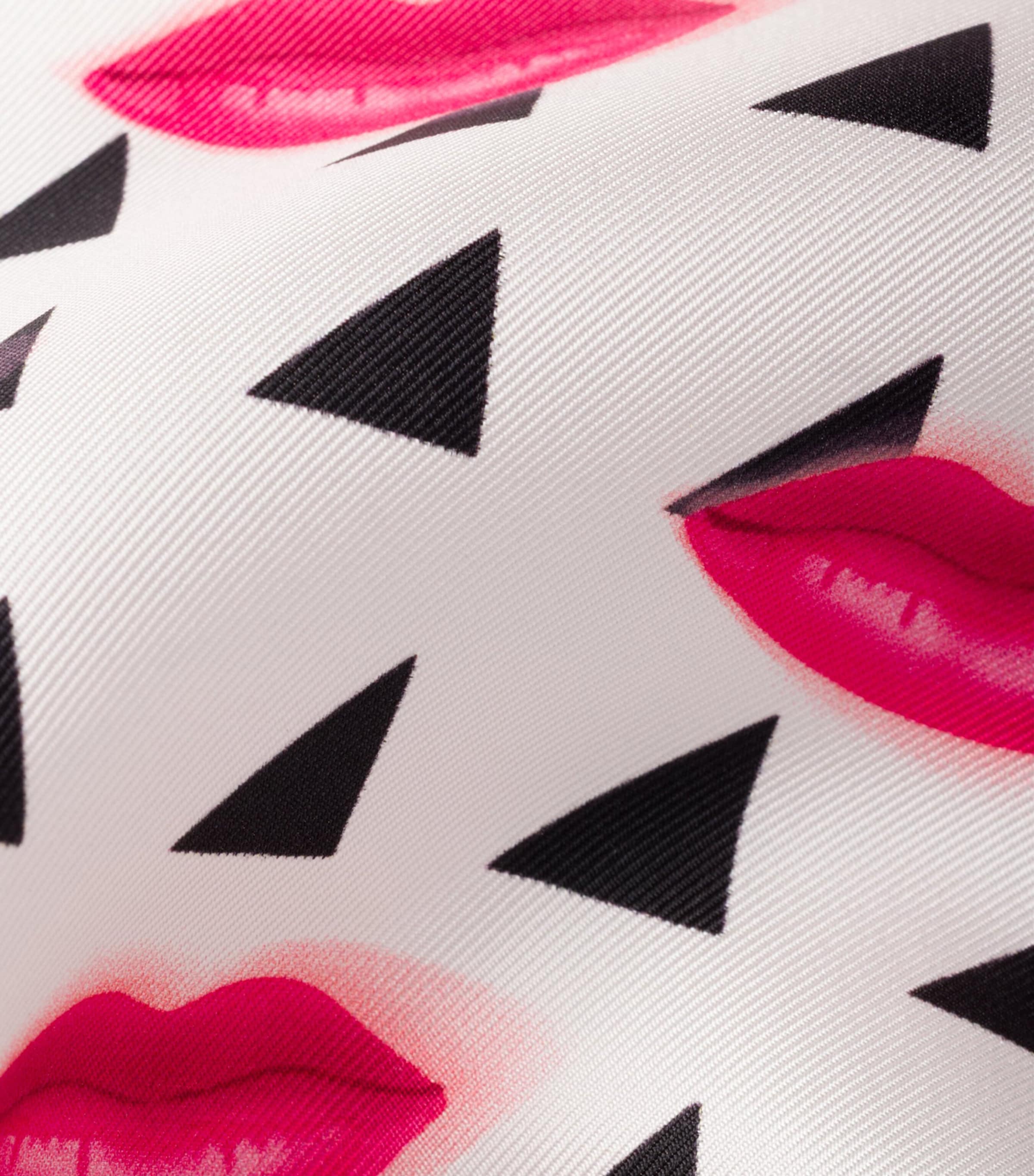 Prada Silk Lipstick Triangle Scarf Image 2