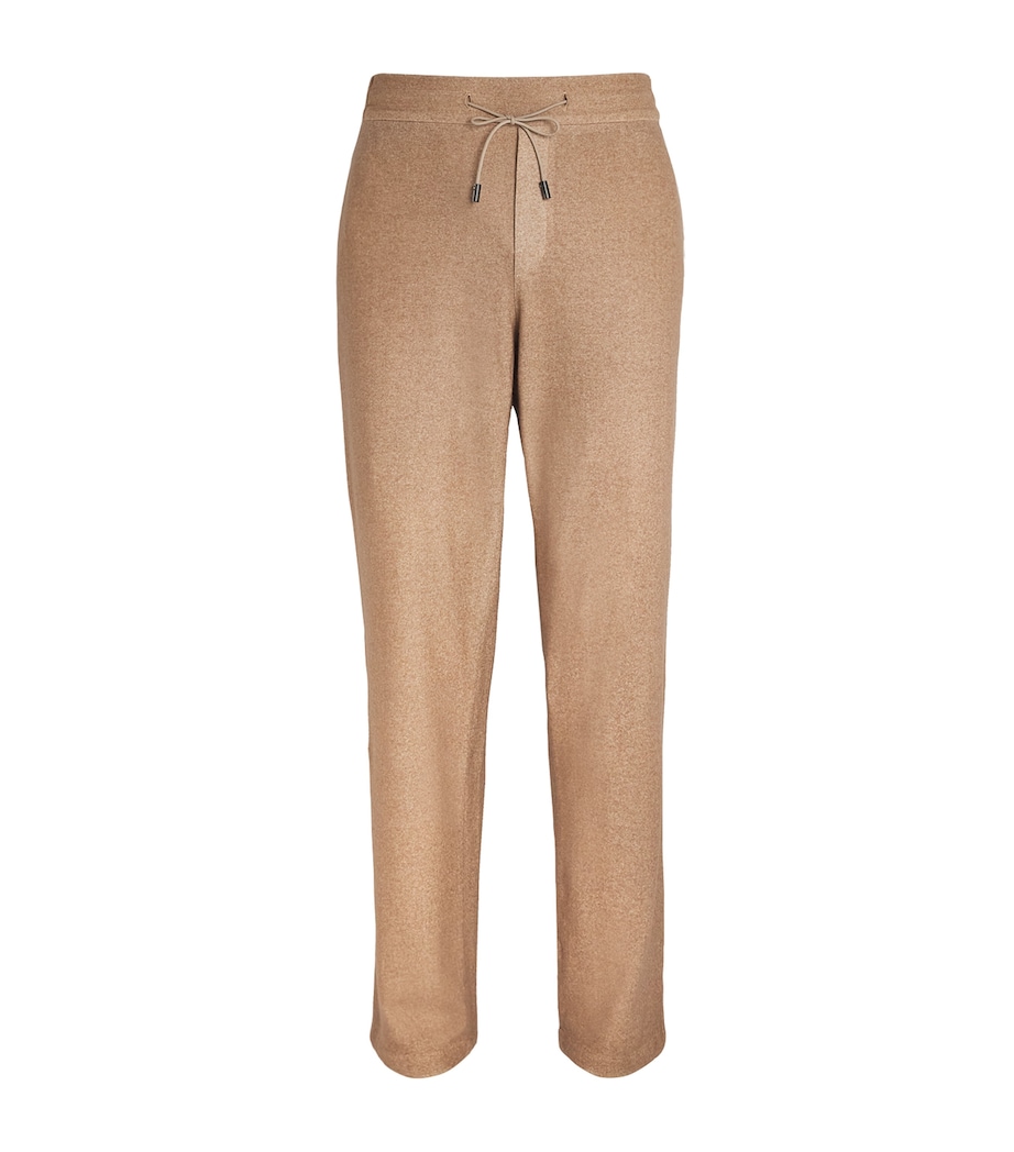 Cashmere-Silk Drawstring Trousers LIGHT BROWN 80030 Image 1