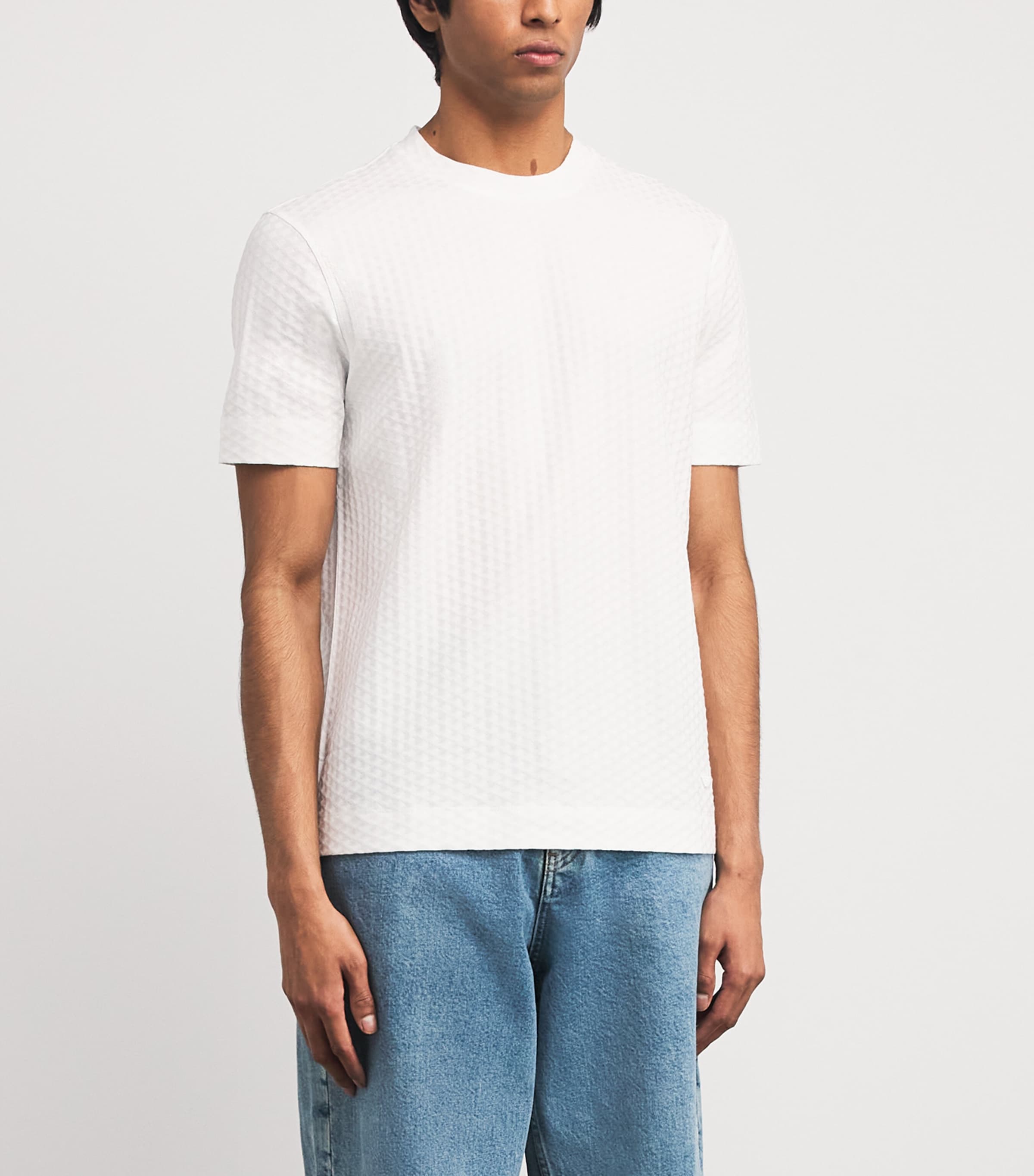 Cotton Embossed T-Shirt F0190 Image 3