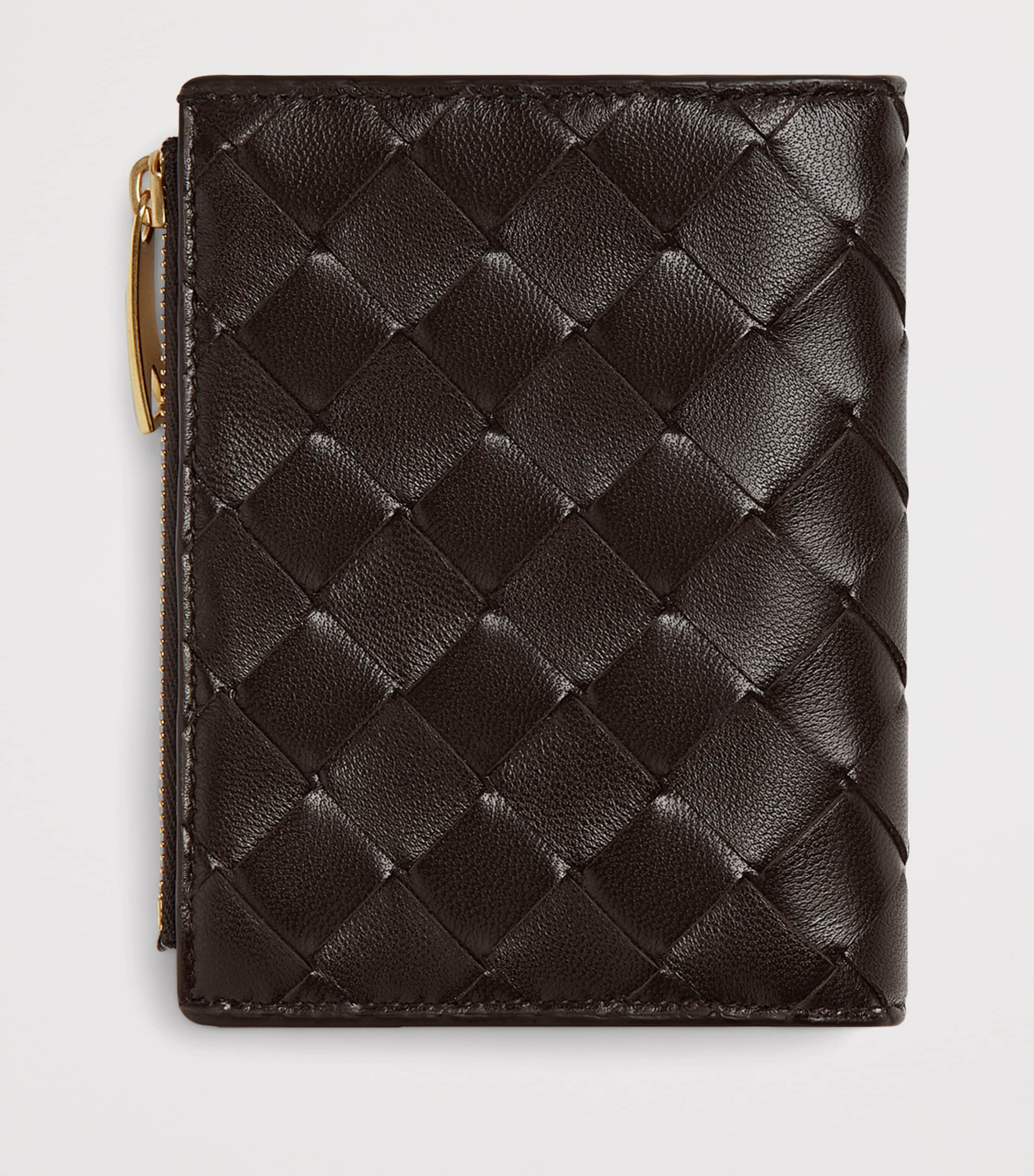 Leather Intrecciato Bifold Card Holder 2132 Image 4