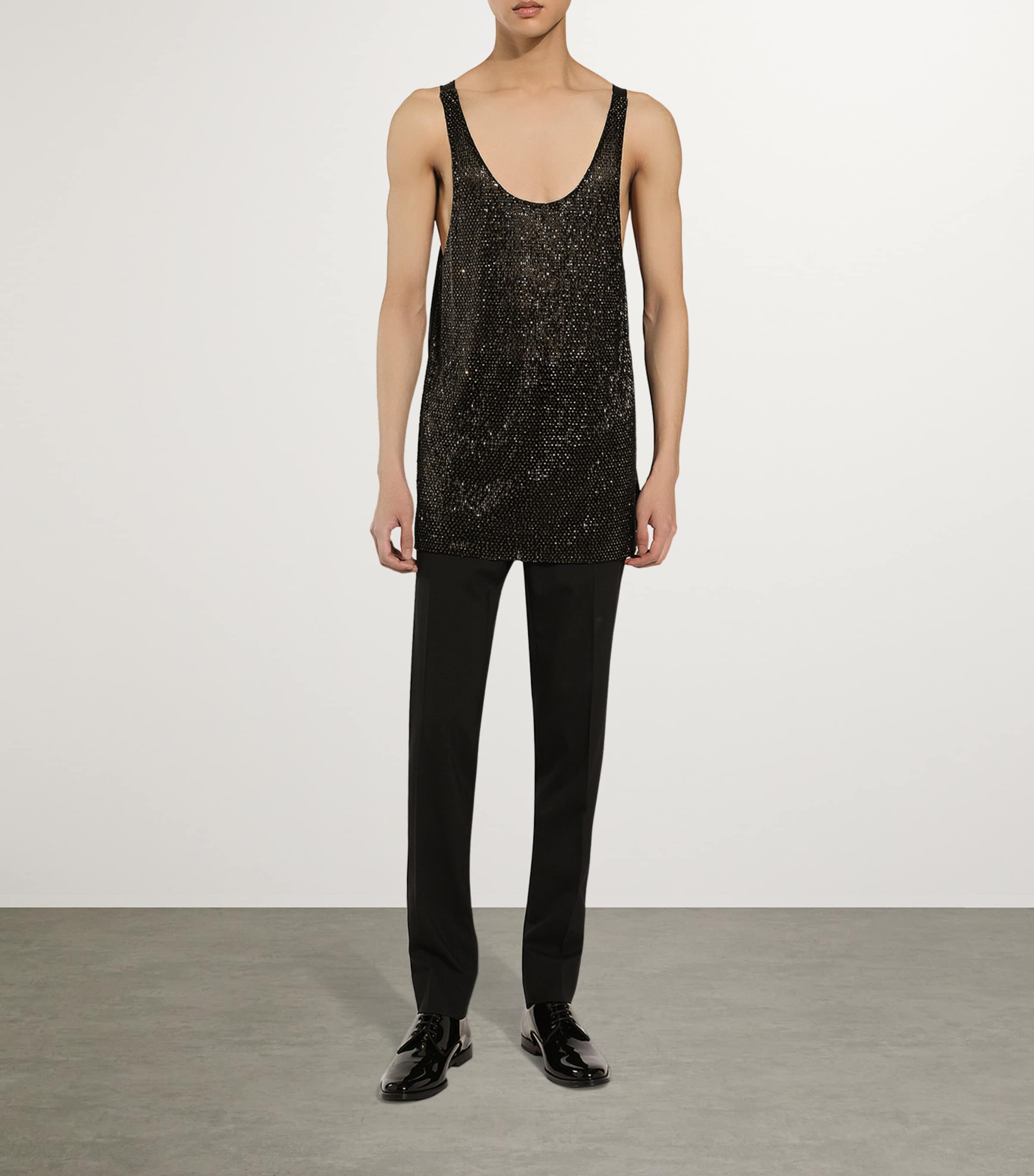 Silk Embellished Tank Top S9000-MULTI Image 2