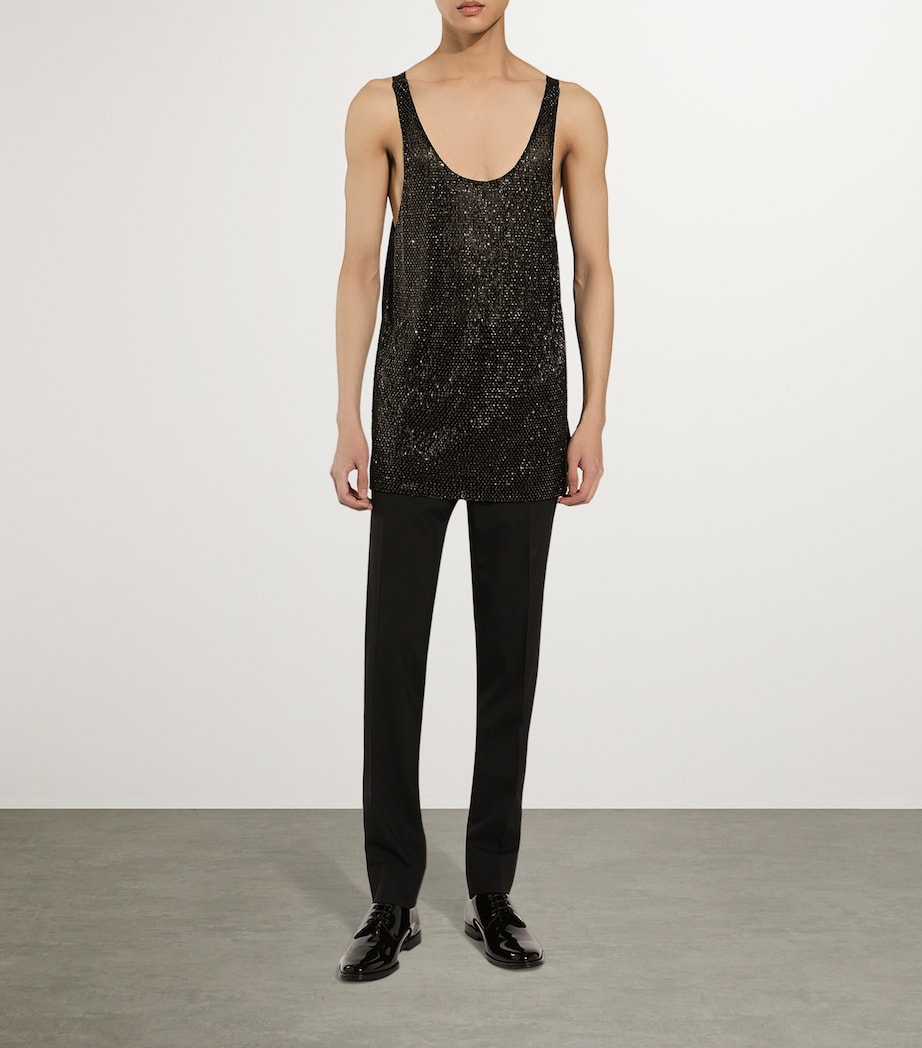 Silk Embellished Tank Top S9000-MULTI Image 2