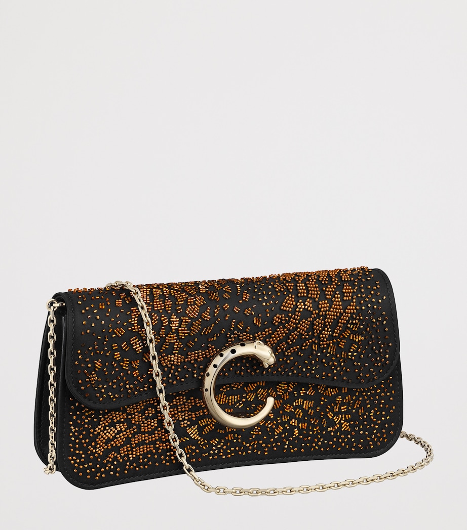 Mini Embroidered Panthère C de Cartier Chain Bag RIVERA PEARLS Image 2