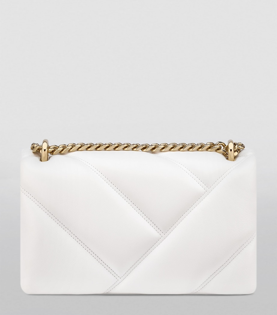 Leather Serpenti Cabochon Cross-Body Bag WHITE Image 5
