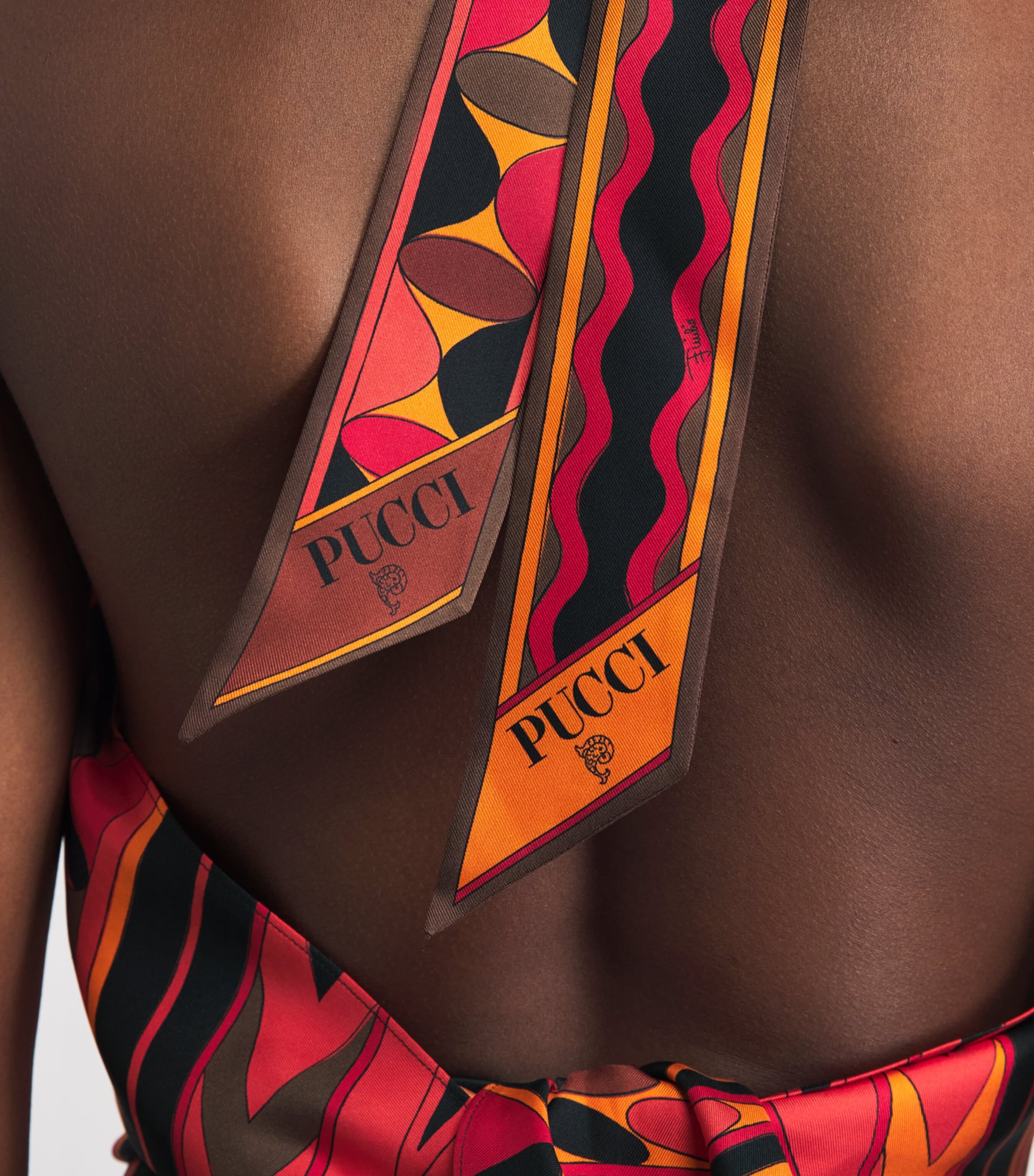 PUCCI Womens Silk Marmo Scarf Top Image 5