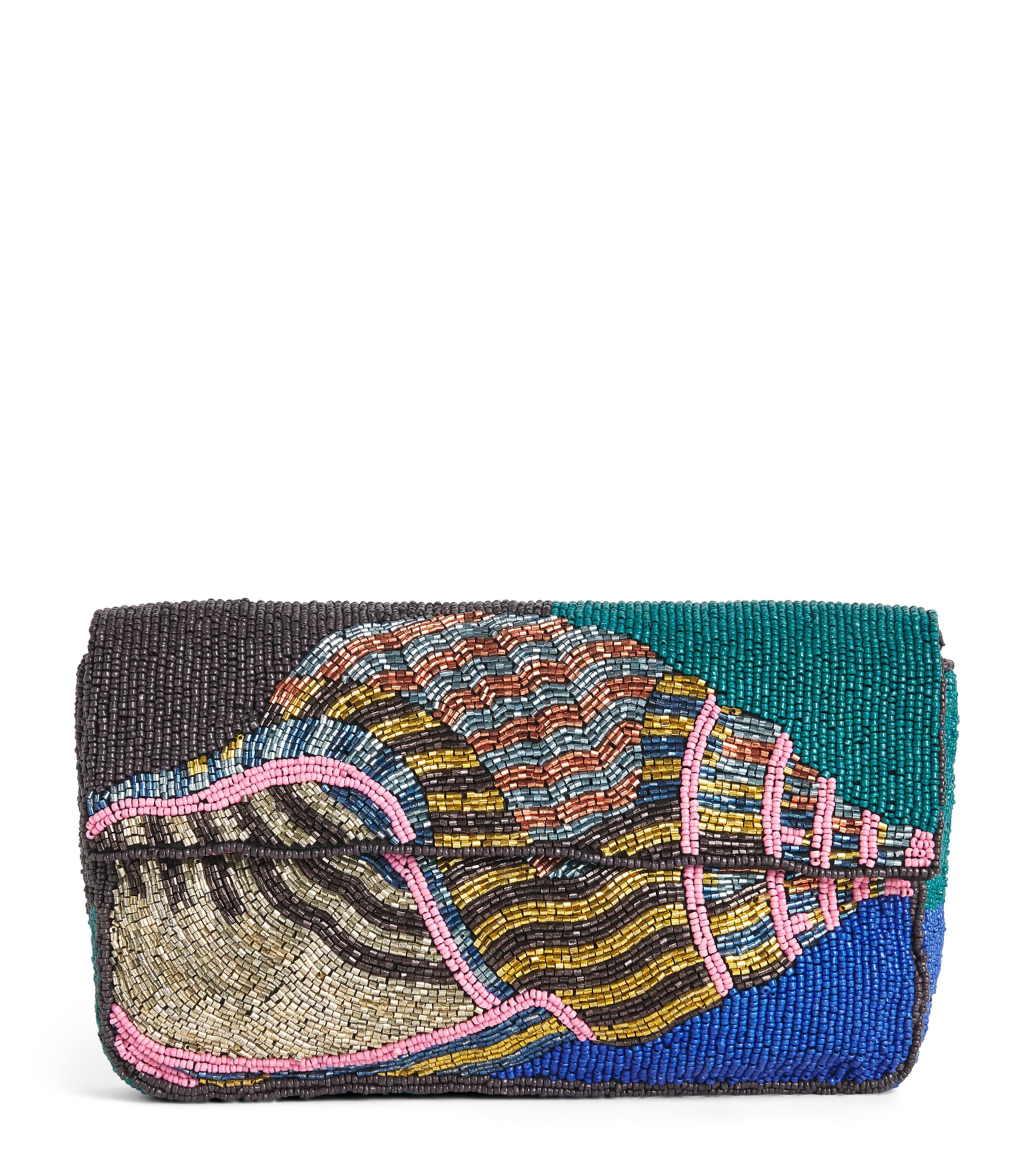 STAUD Beaded Timmy Shoulder Bag Cshl Conch Shell Image 1