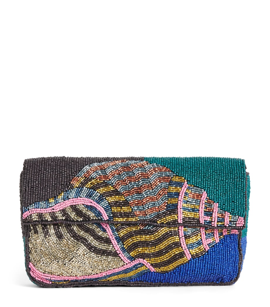STAUD Beaded Timmy Shoulder Bag Cshl Conch Shell Image 1