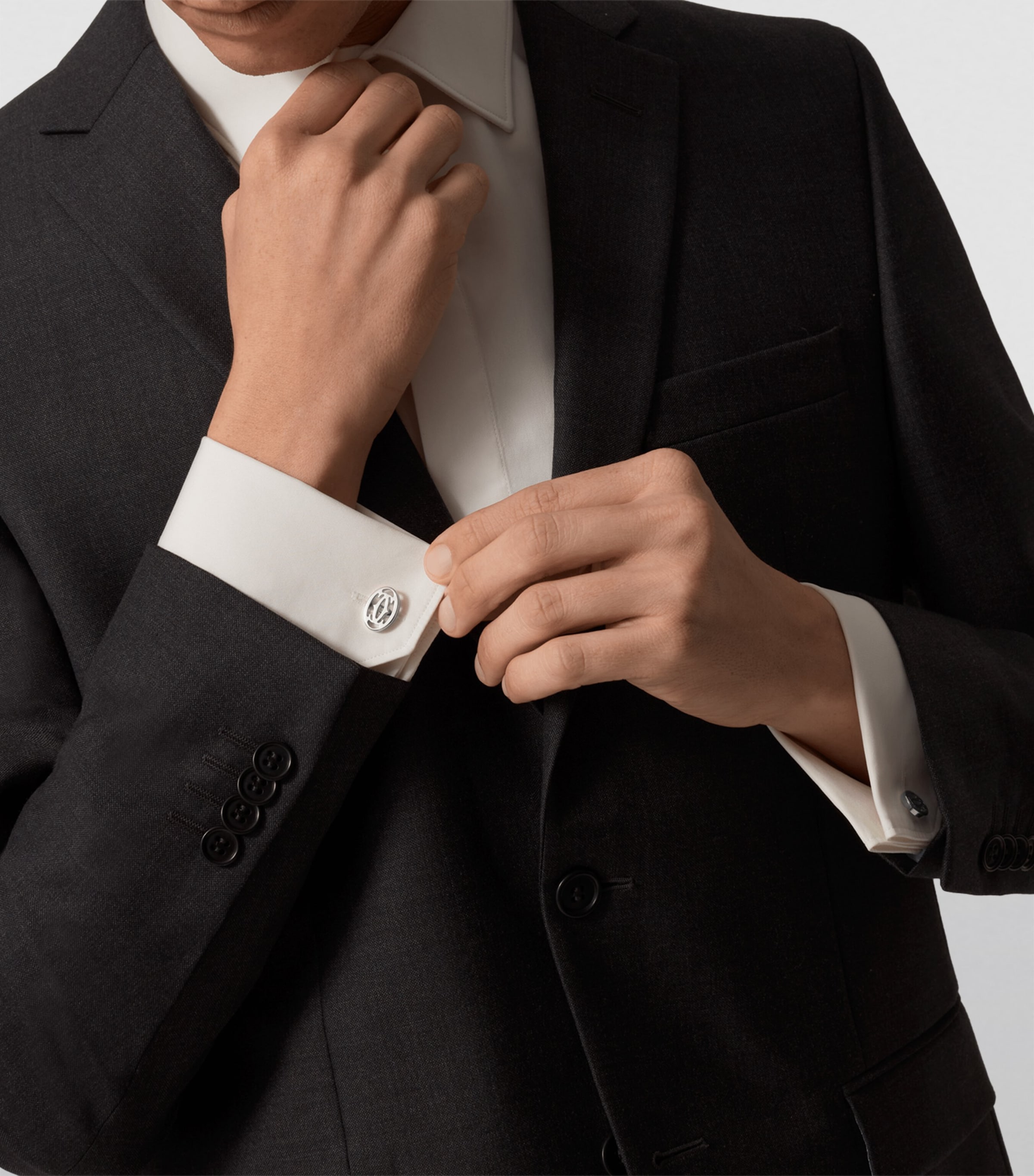 Cartier カフリンクス セット CRT1220731 - トリニティ カフリンクス - ホワイトゴールド