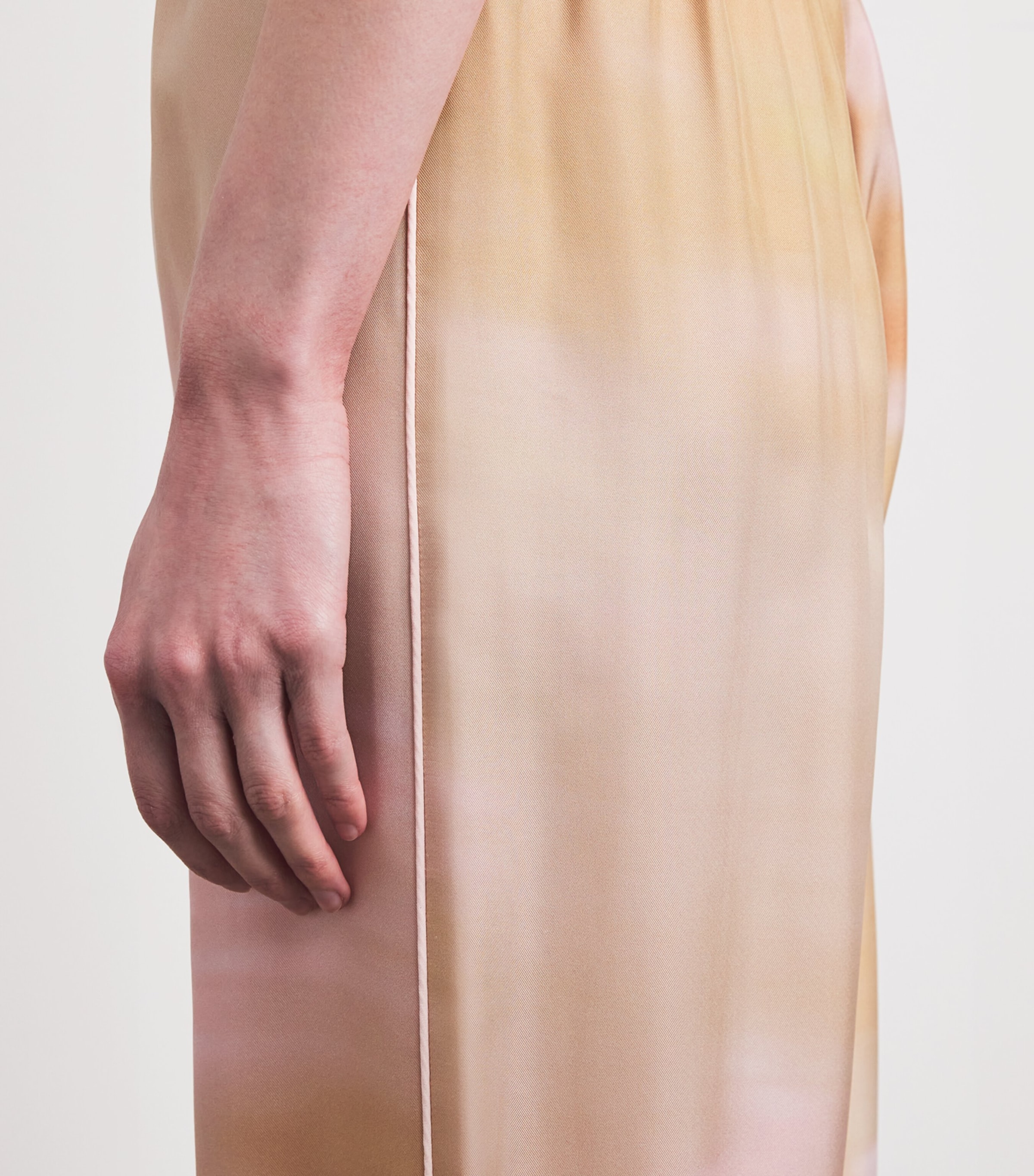 Silk Printed Trousers VR1 MEMENTO ROSAE Image 6