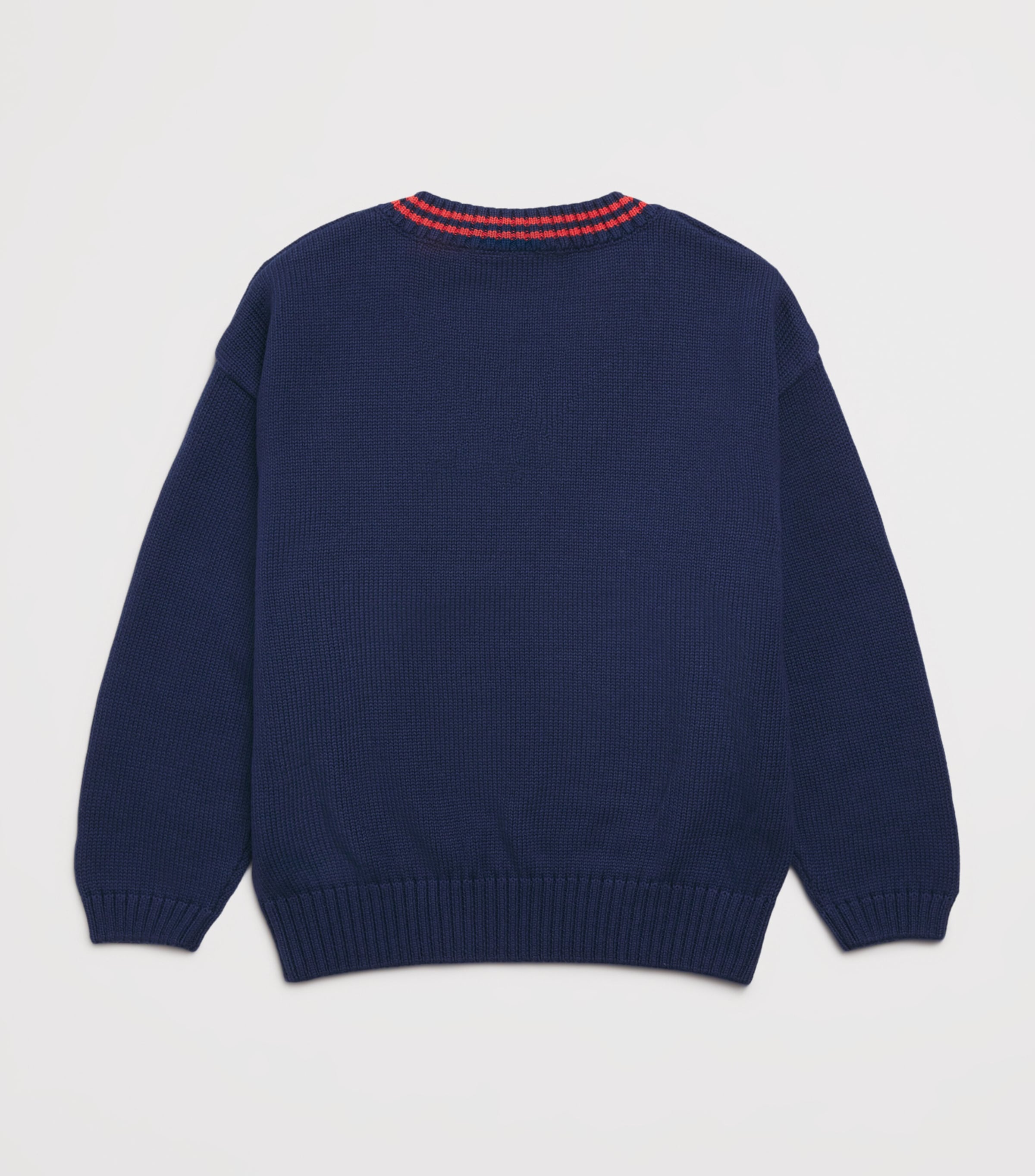 x E.T. Cotton V-Neck Sweater (3-11 Years) BLUE Image 2