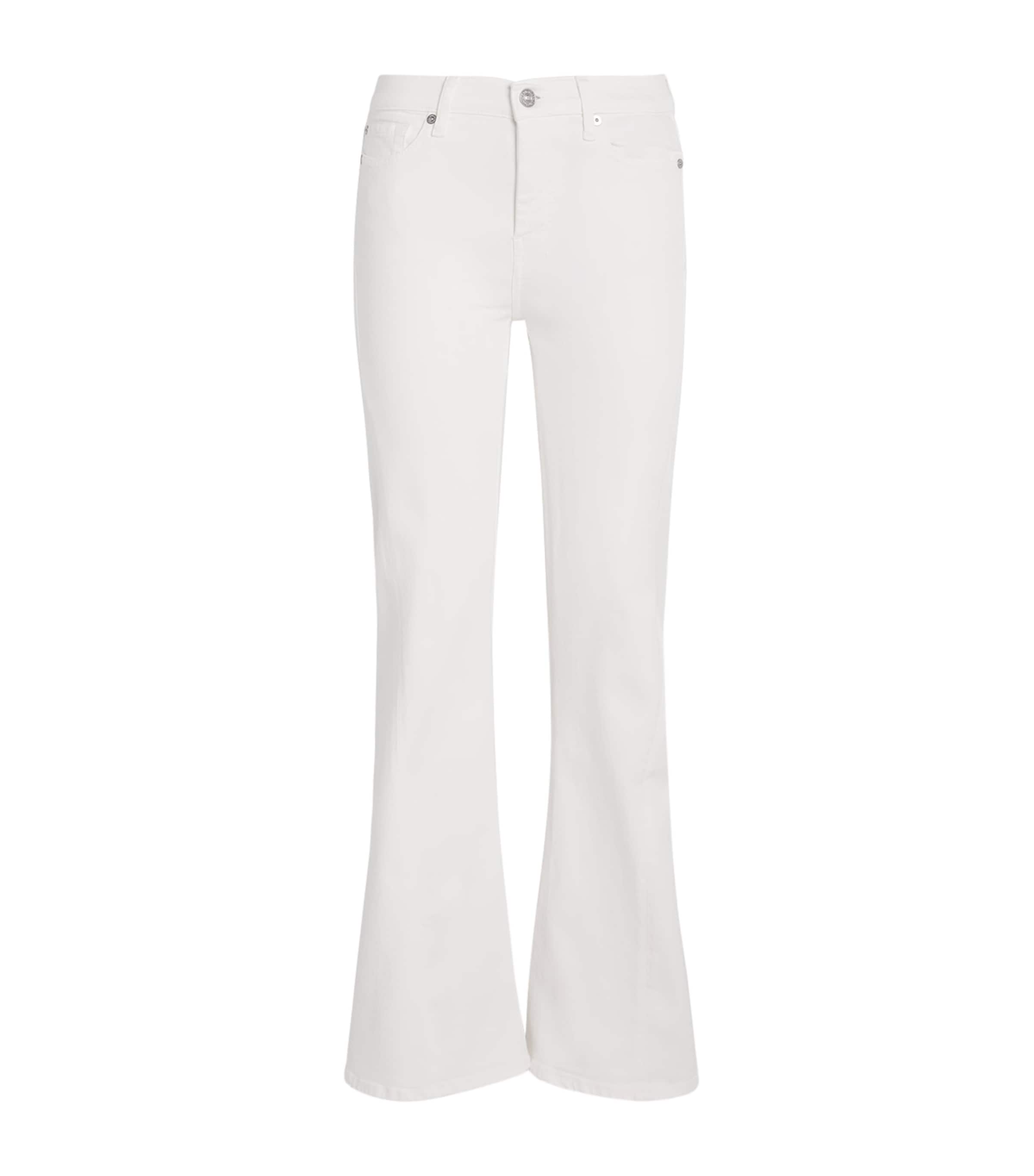 7 For All Mankind Dojo Tailorless Flared Jeans In Multi