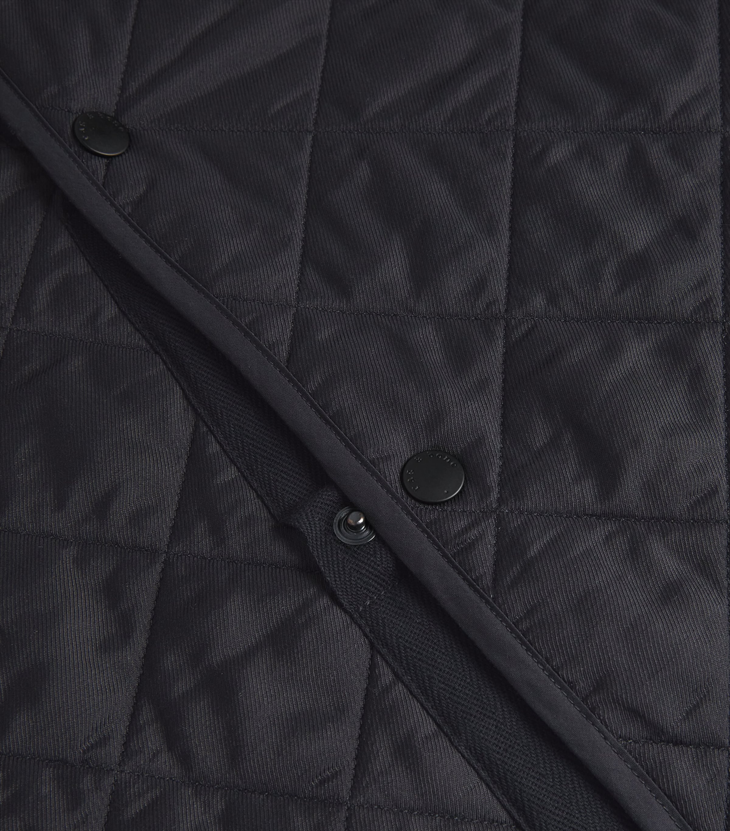 Quilted Bomber Jacket BLACK Image 4