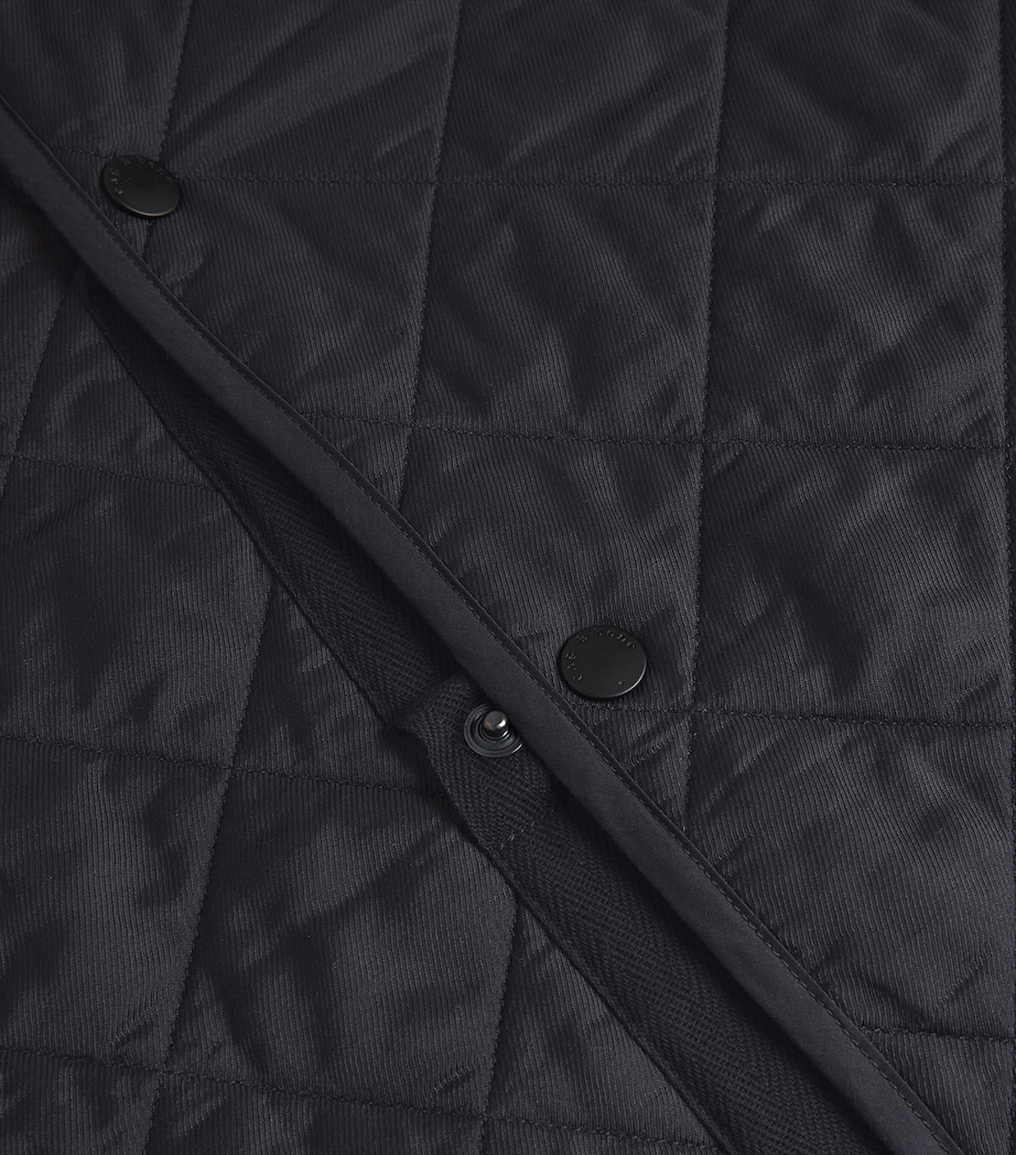 Quilted Bomber Jacket BLACK Image 4